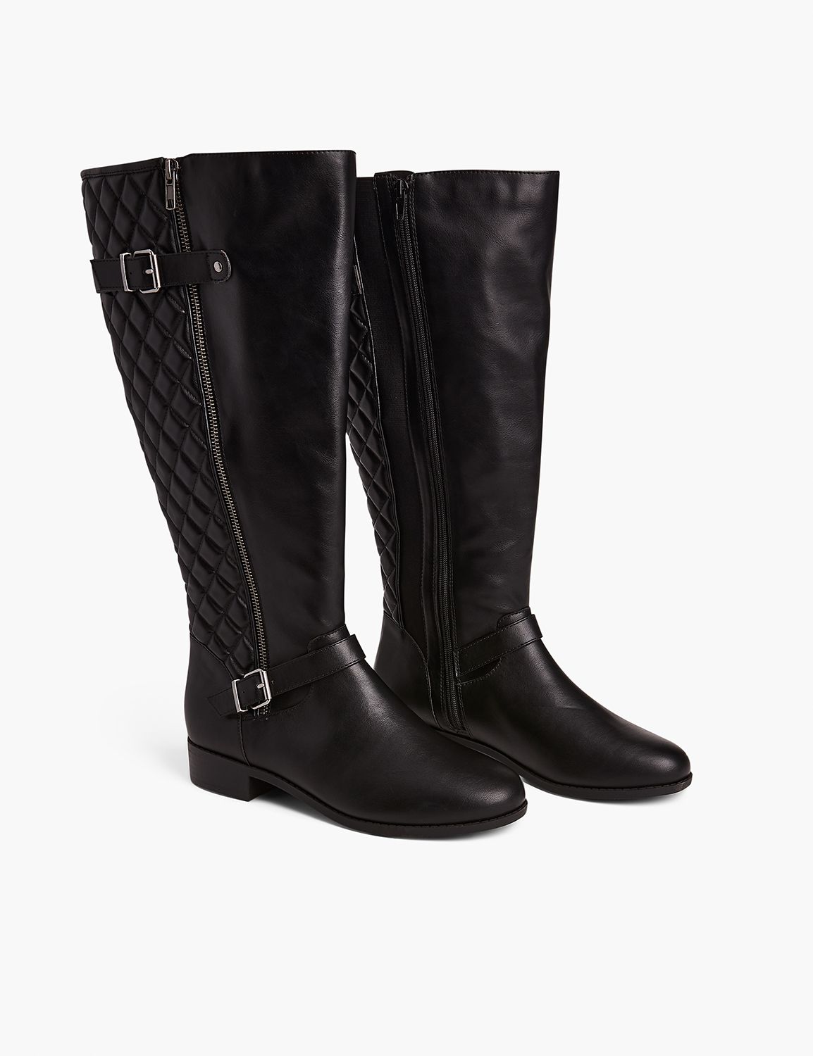 Tall quilted clearance boots