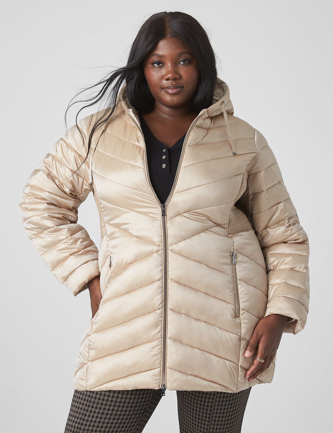 Lane bryant puffer coat sale