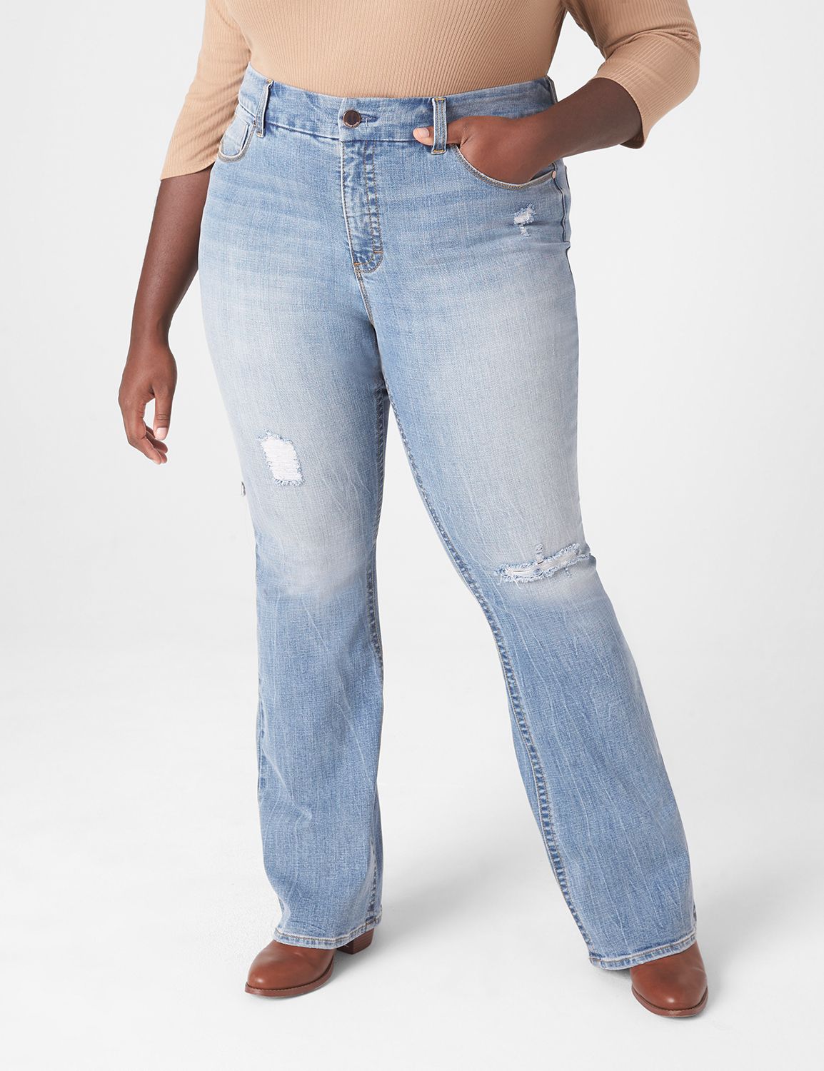 ★GRAILZ★ WASHED FLARE DENIM PANTS 06602-