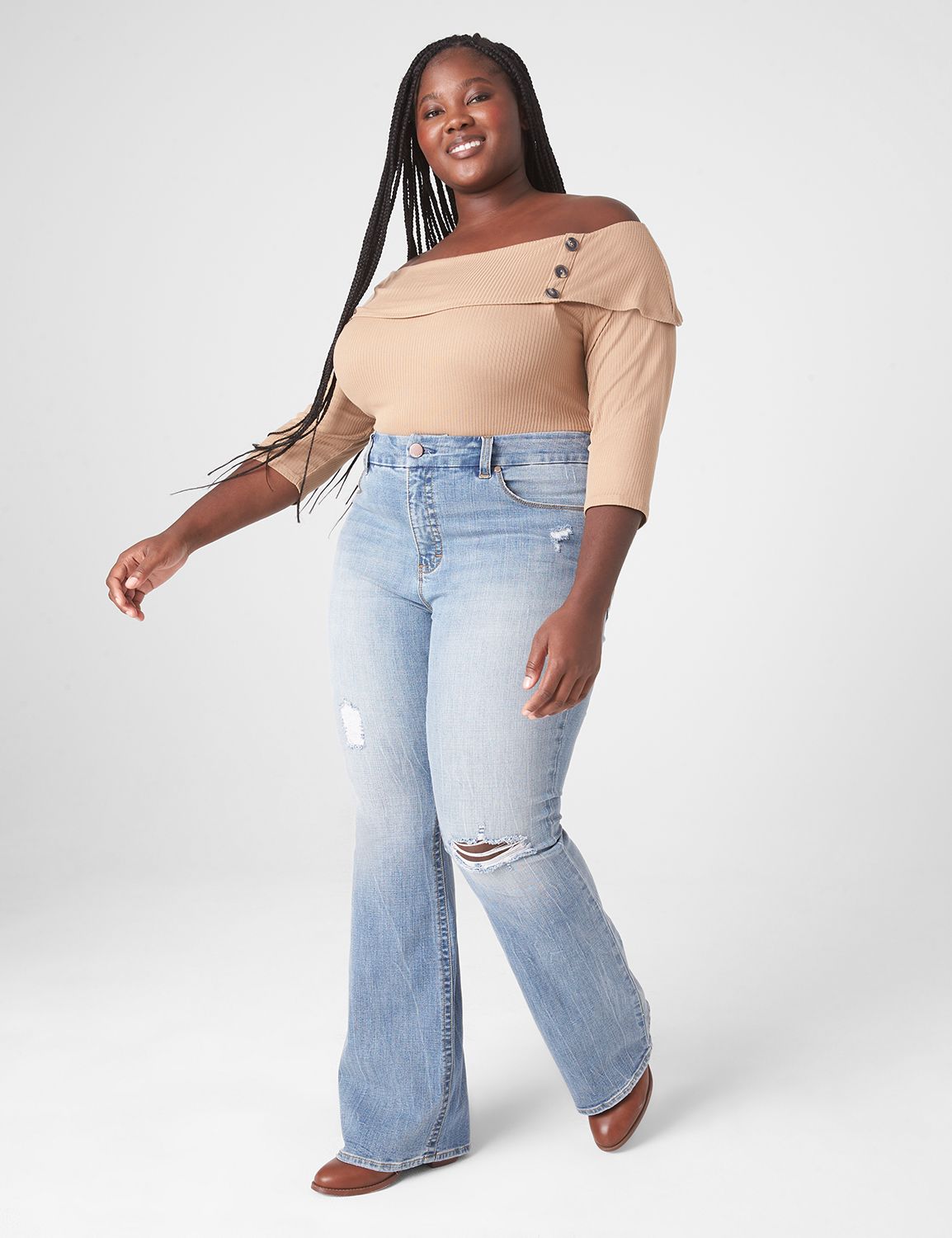 Seven7 plus size shop wide leg jeans