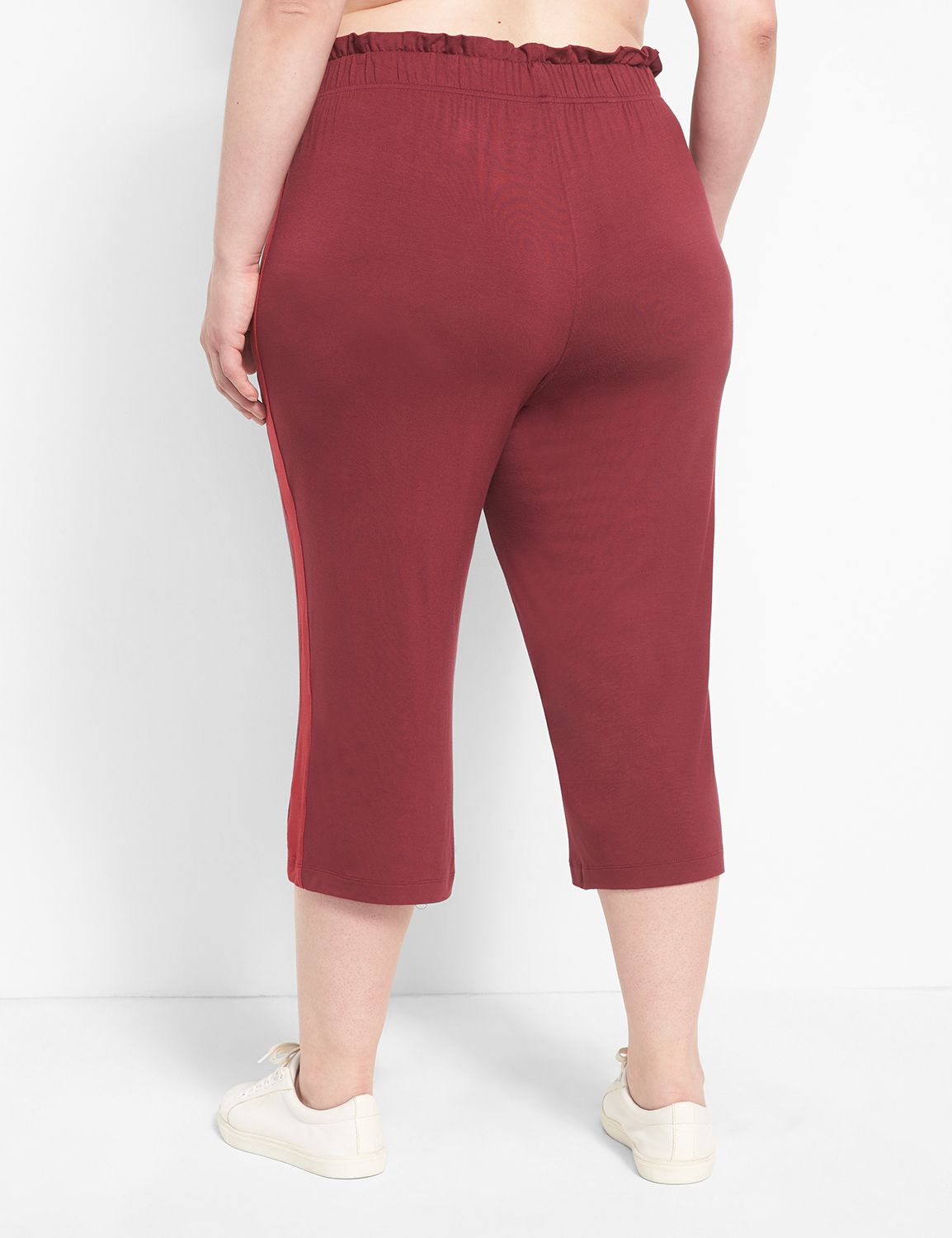 LIVI Mid Rise Capri Wide Leg F 1128 Product Image 2