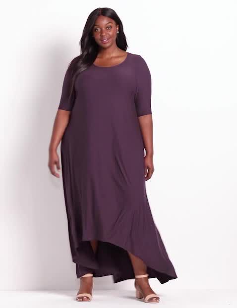 High low maxi hot sale dress plus size