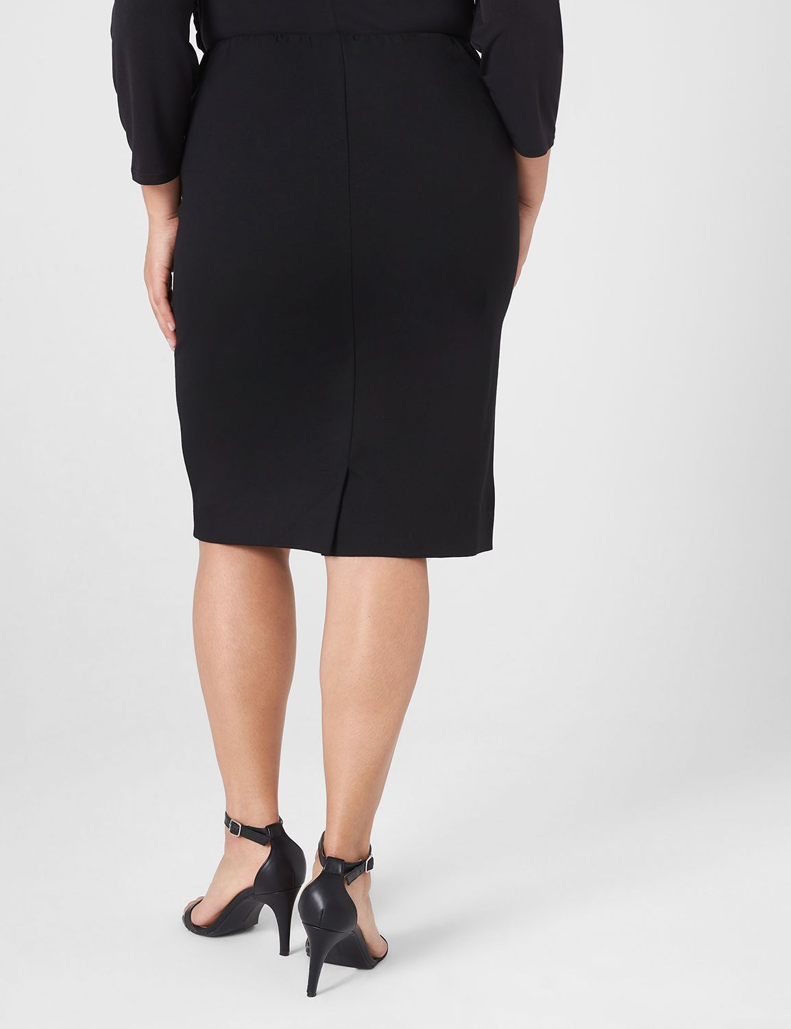 Shop Plus Size Tall Ponte Checker Pant in Black, Sizes 12-30