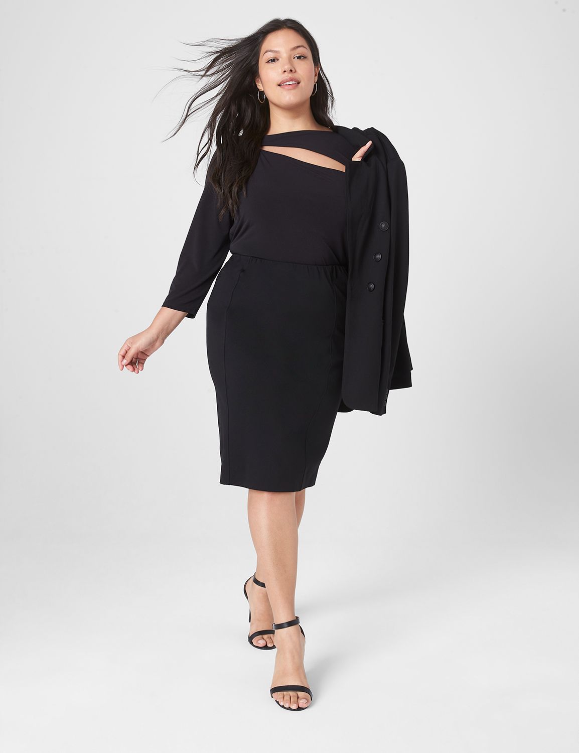 Express Bodycon Pencil Skirt With Built-In Shapewear