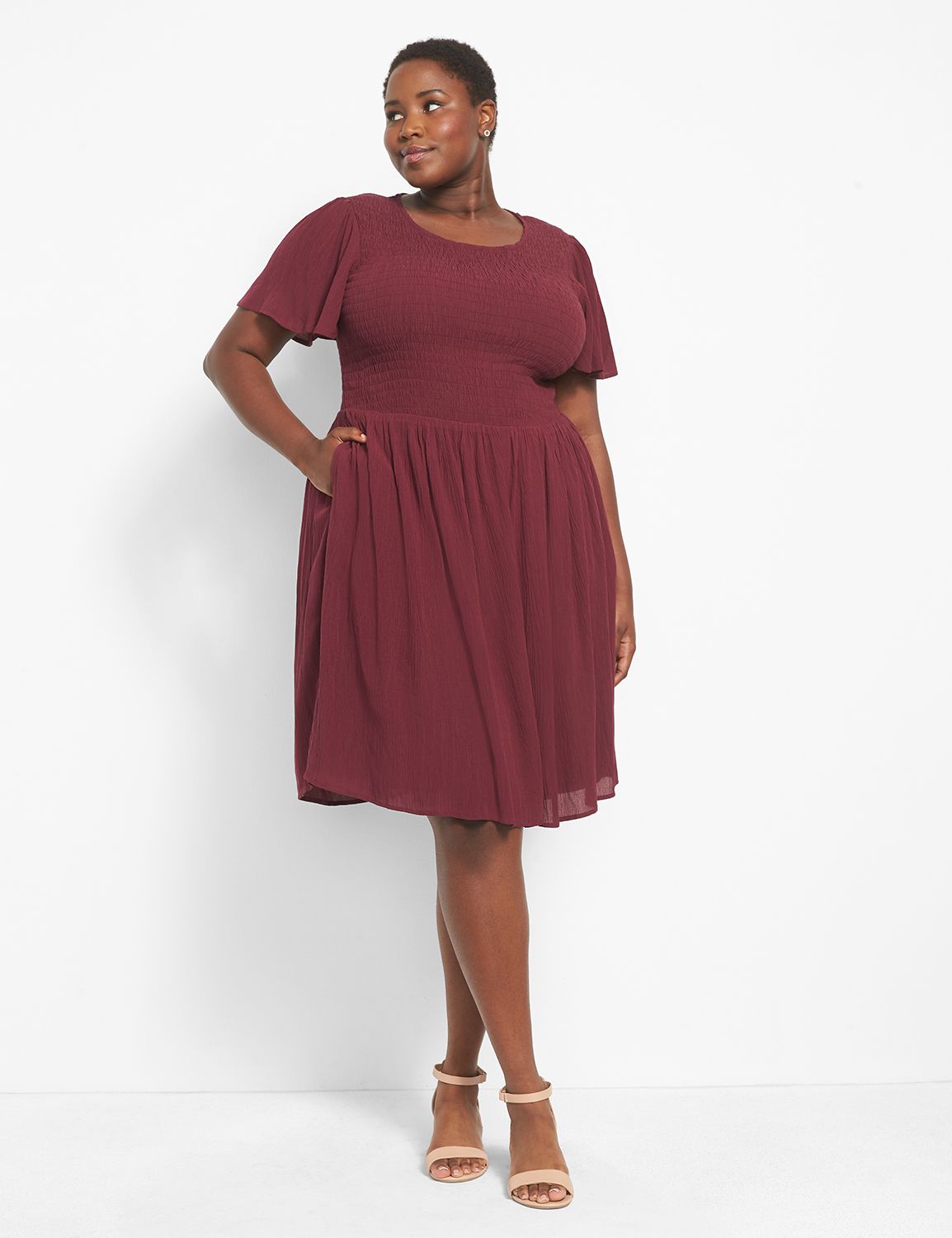 Lane bryant fit discount and flare dress