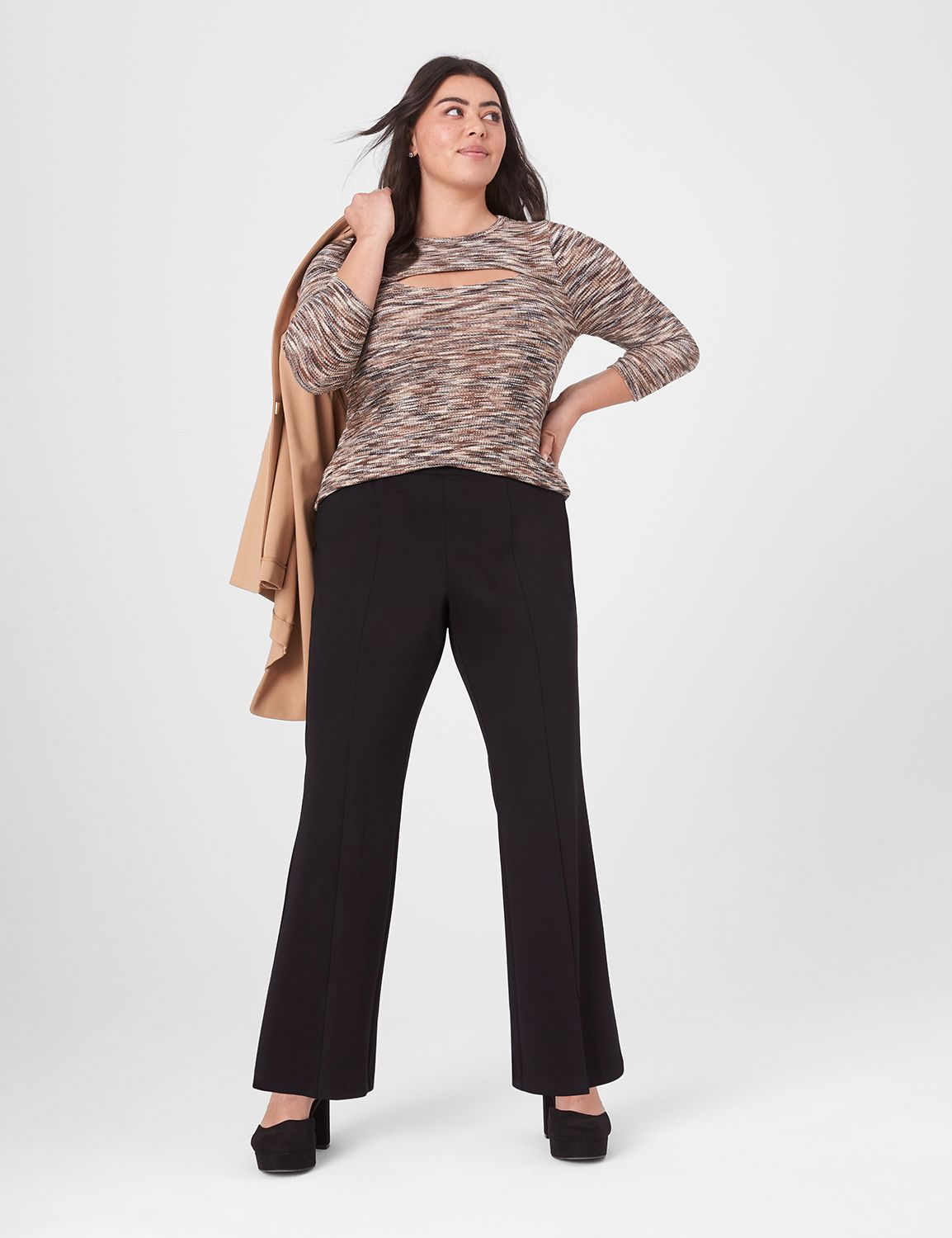 Pull-On Ponte High Rise Flare 11293