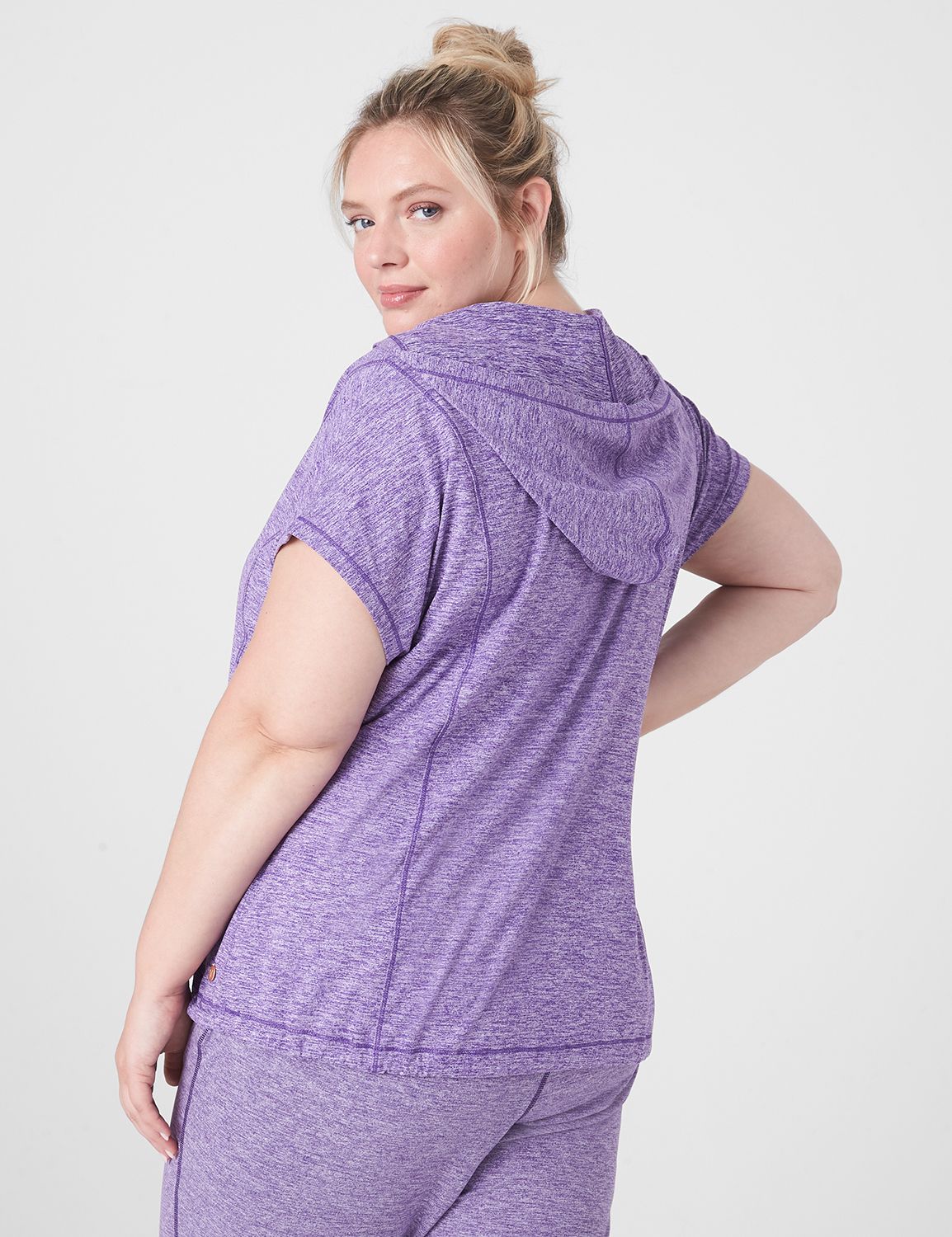 Short Sleeve V Neck Livi Soft Marl Product Image 2