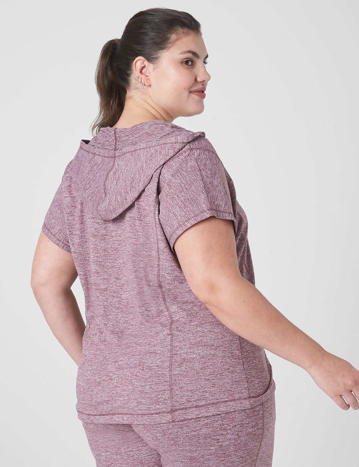 Short Sleeve V Neck Livi Soft Marl Product Image 2