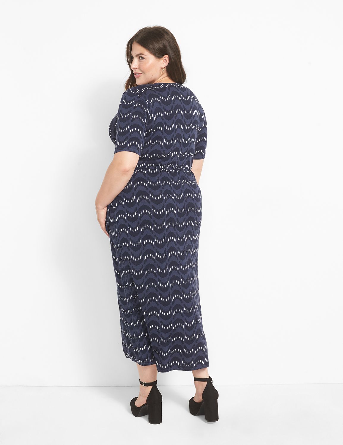 Perfect Sleeve O-Ring Belted Midi Dress