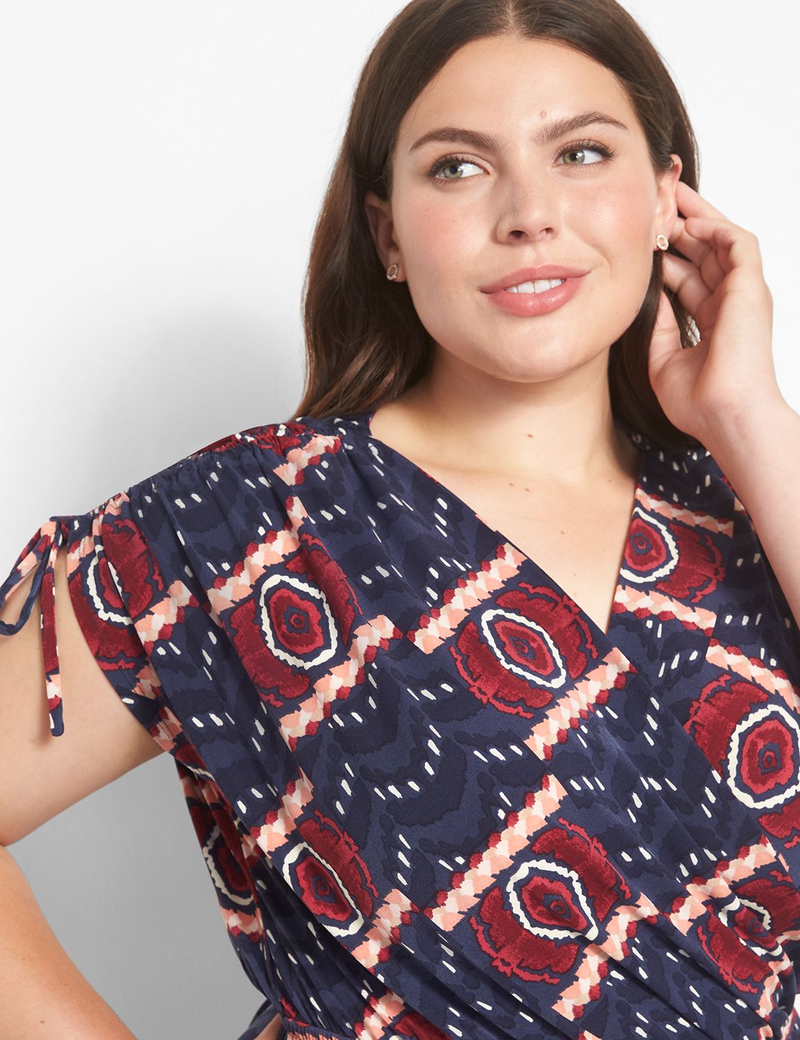 Sleeveless Surplice Cropped wrap Jumpsuit main image 1