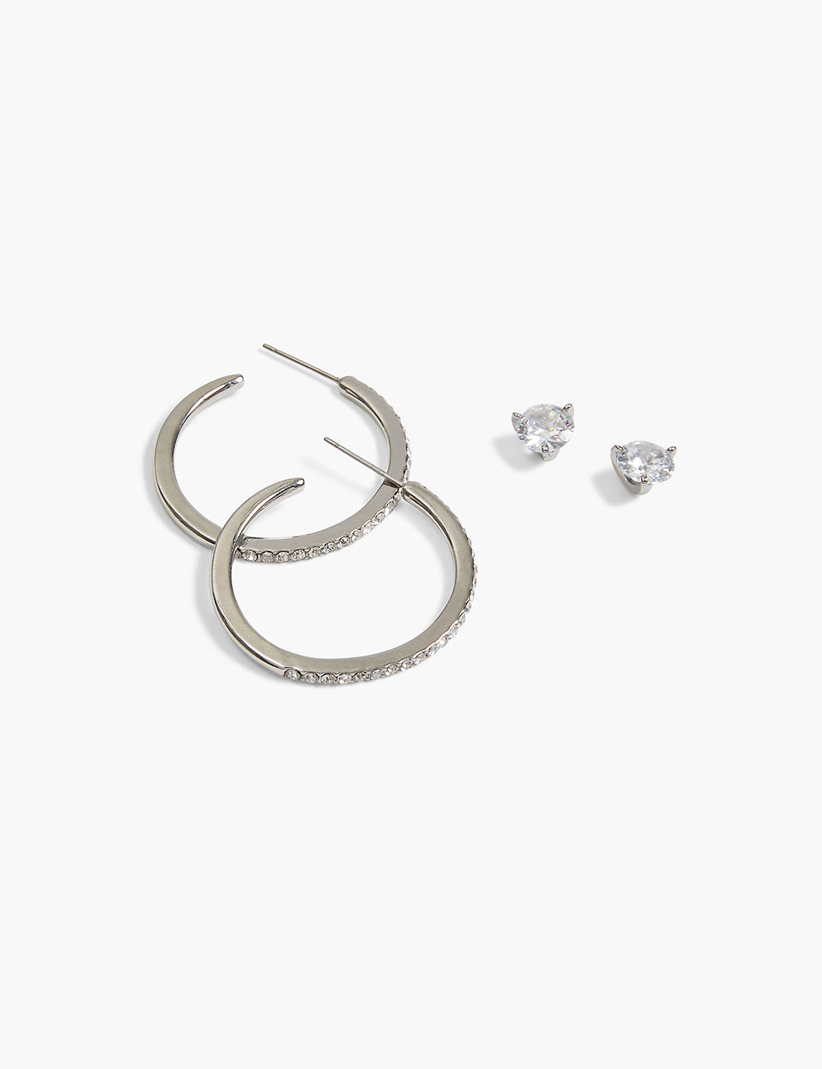 CZ STUD AND HOOP 2 PACK Product Image 1