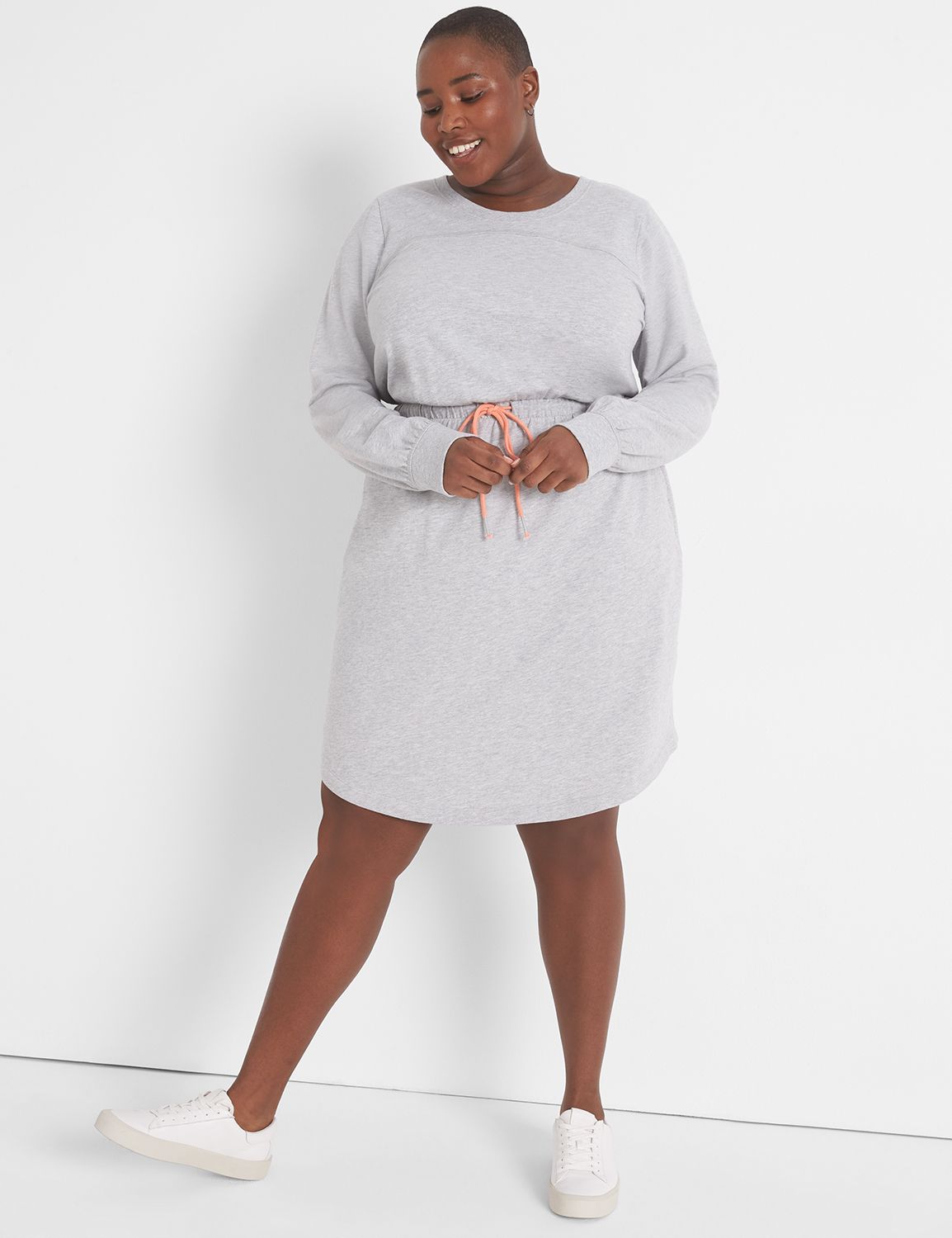 Plus size grey sales sweater dress