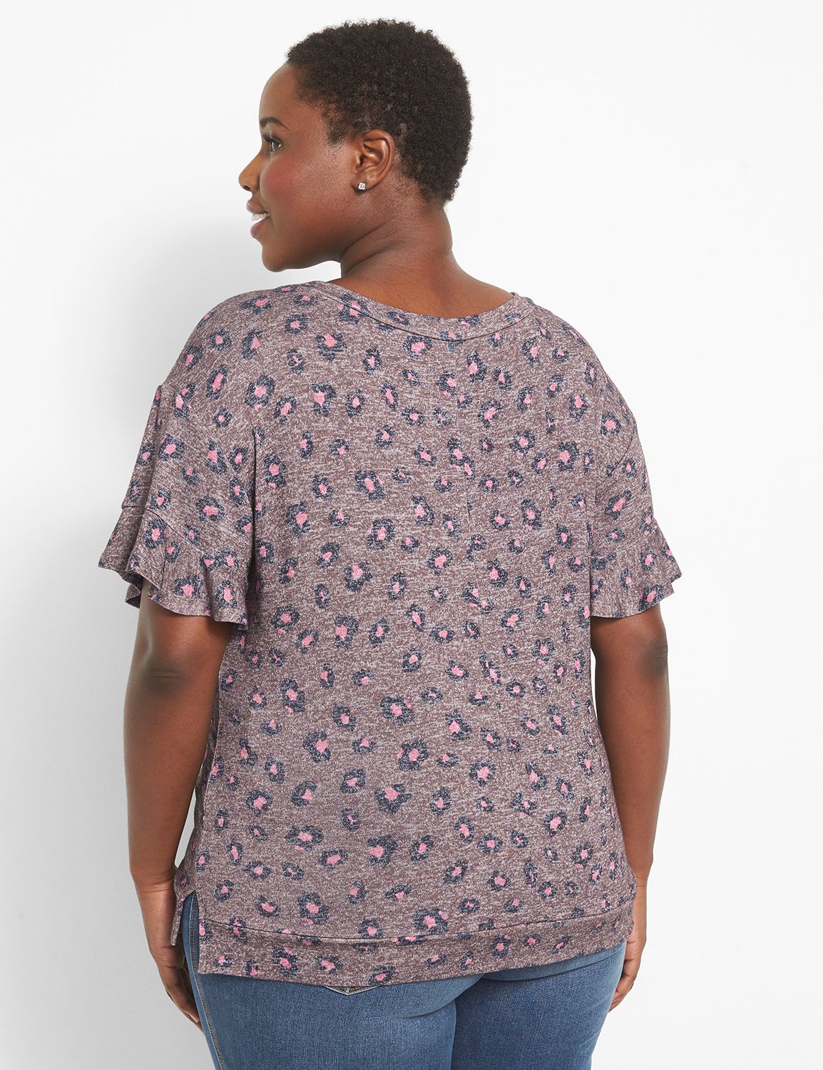 Skyler Print Drop Shoulder Long Sleeve Top