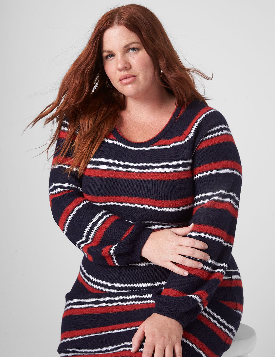 long sleeve striped sweater