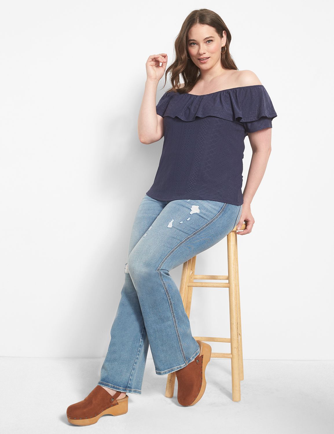 Lane bryant off the shoulder online tops