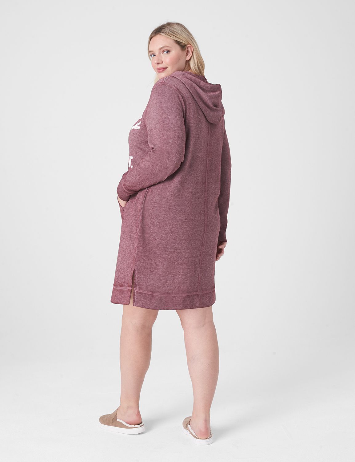 Long Sleeve Hoodie Burnout Graphic Product Image 2