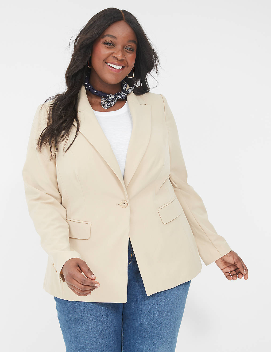 The Perfect Drape One Button Blazer Product Image 1