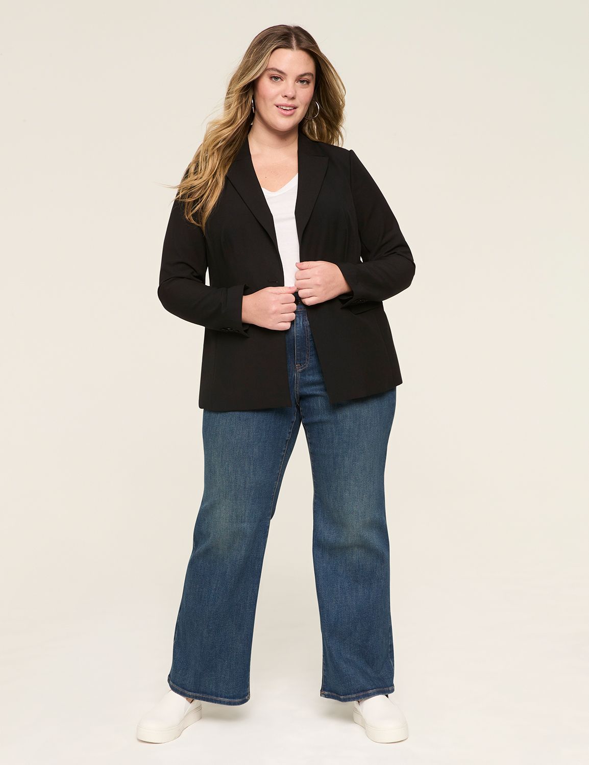 The Perfect Drape One Button Blazer Product Image 3