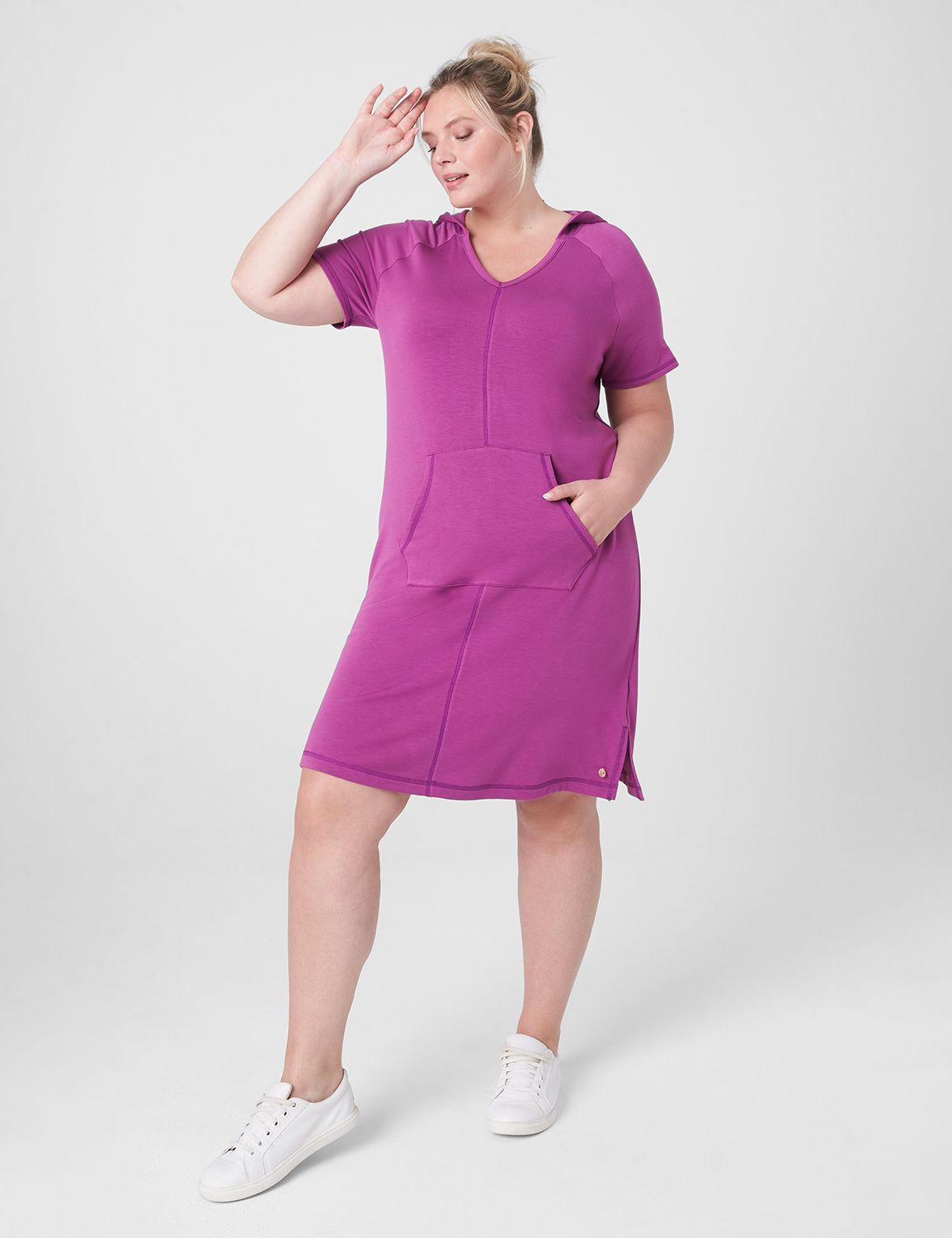 Long Sleeve Mid Vneck Cozy Soft Hoo Product Image 1