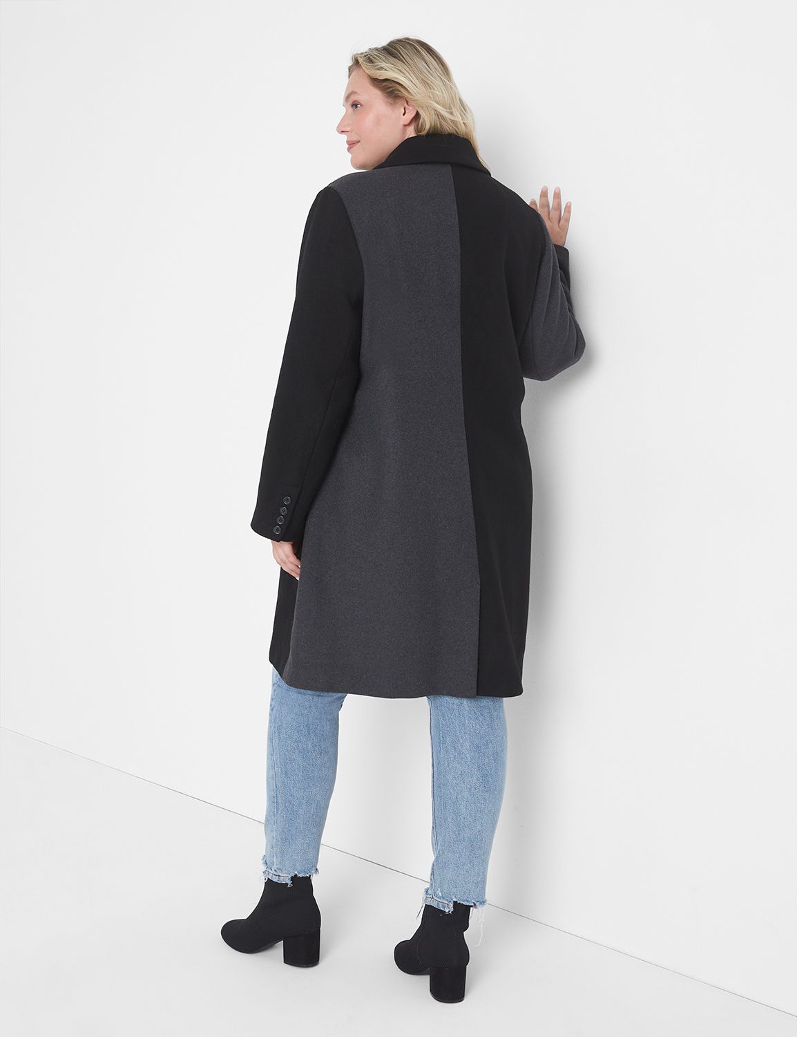 Lane bryant wool store coat