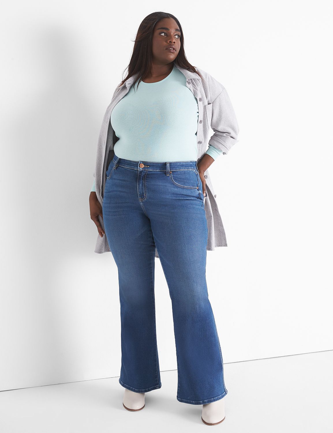 Long Sleeve 'Sand' Crew Neck w/Front-Seam main image 0