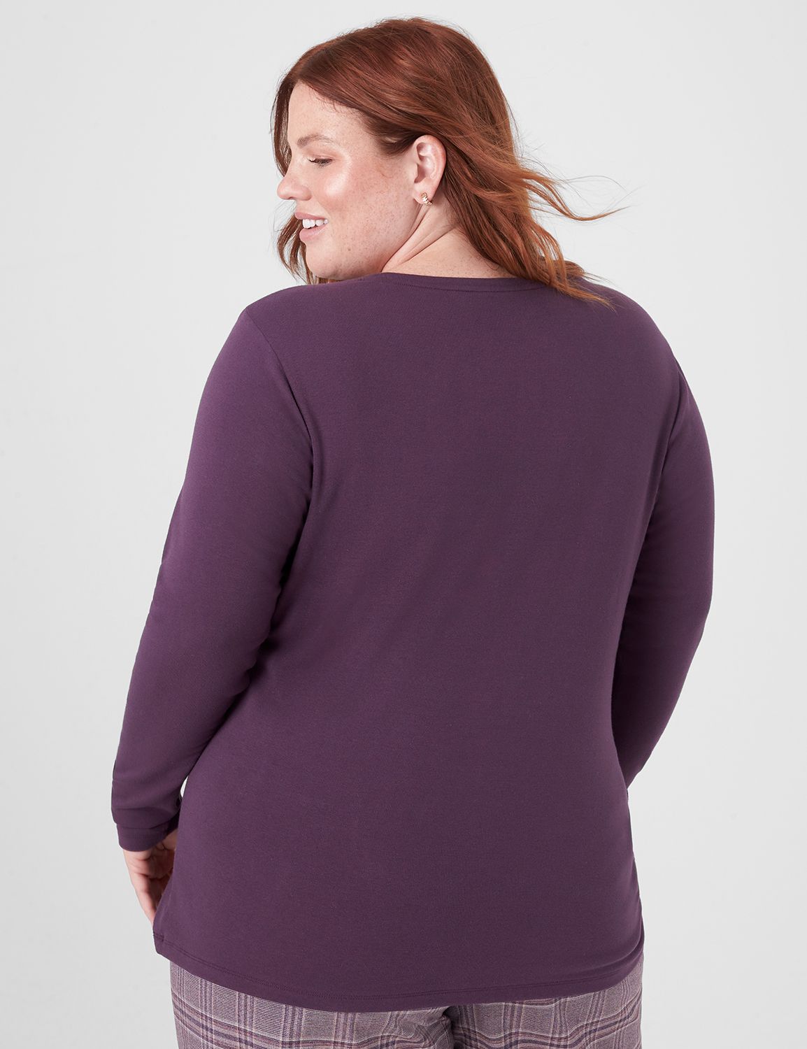 Classic Long Sleeve Crew Neck 1x1 R Product Image 2
