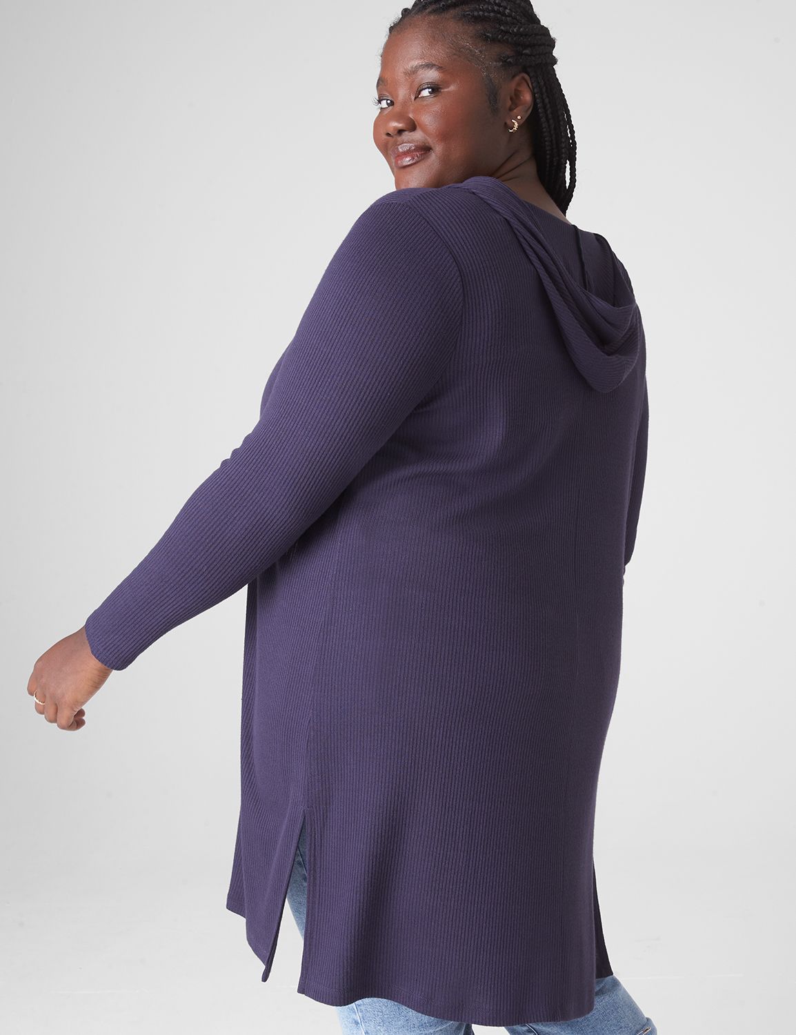 Plus size shop hooded duster