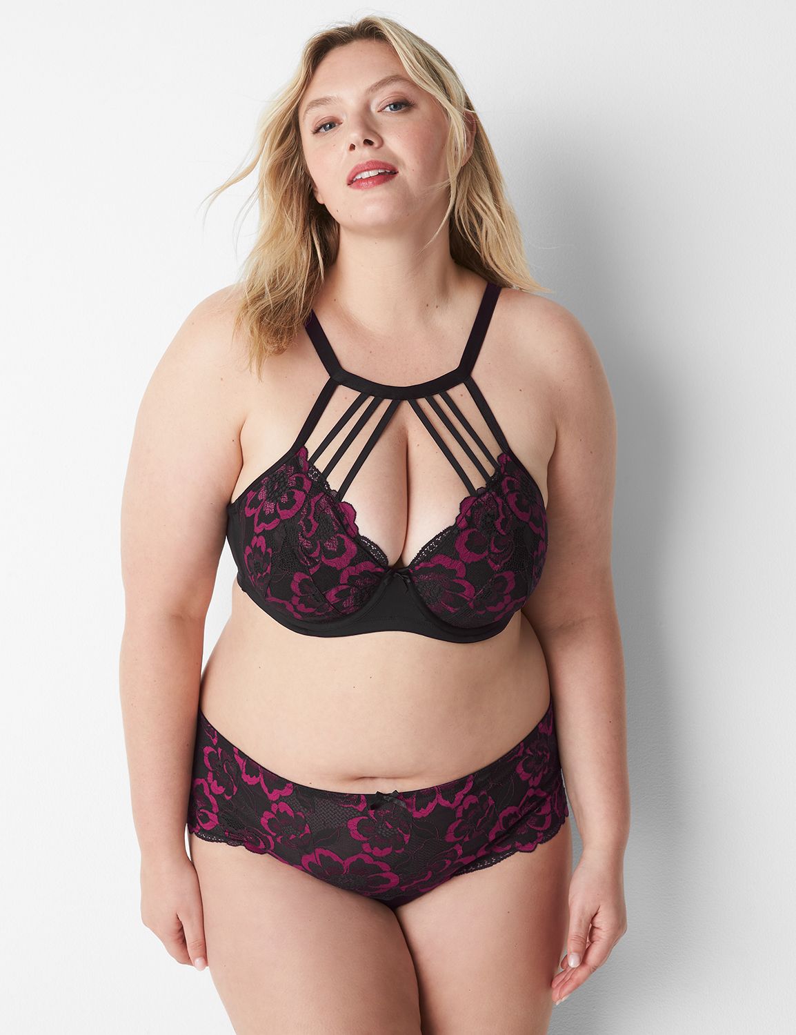 Lane Bryant Cacique Black Lightly Lined Multi Way Strapless in 44DD Size  undefined - $15 - From Mary