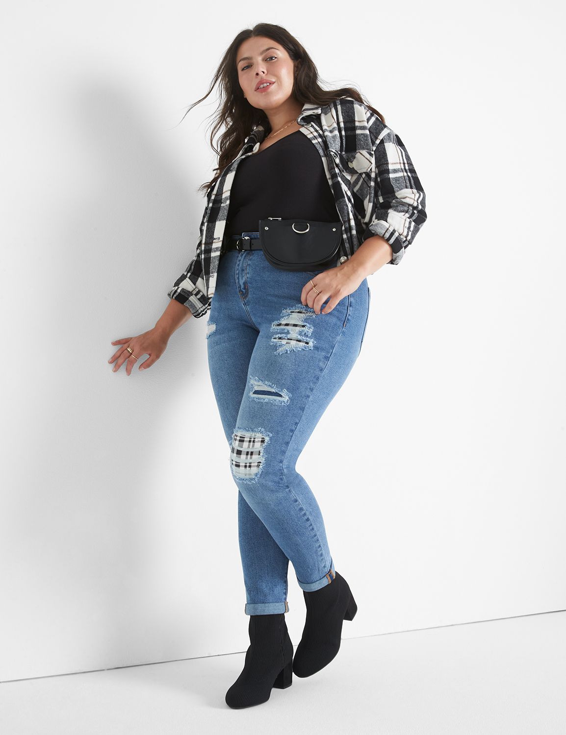 women's plus size boyfriend jeans