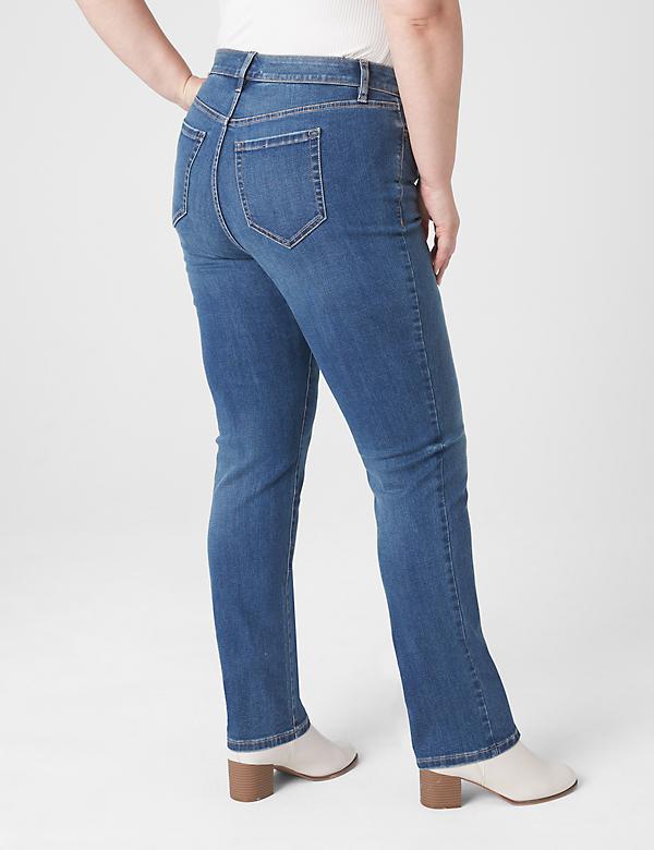 NWT Lane Bryant Denim Jeans Womens PLUS Straight Low-Rise Blue Stretch 