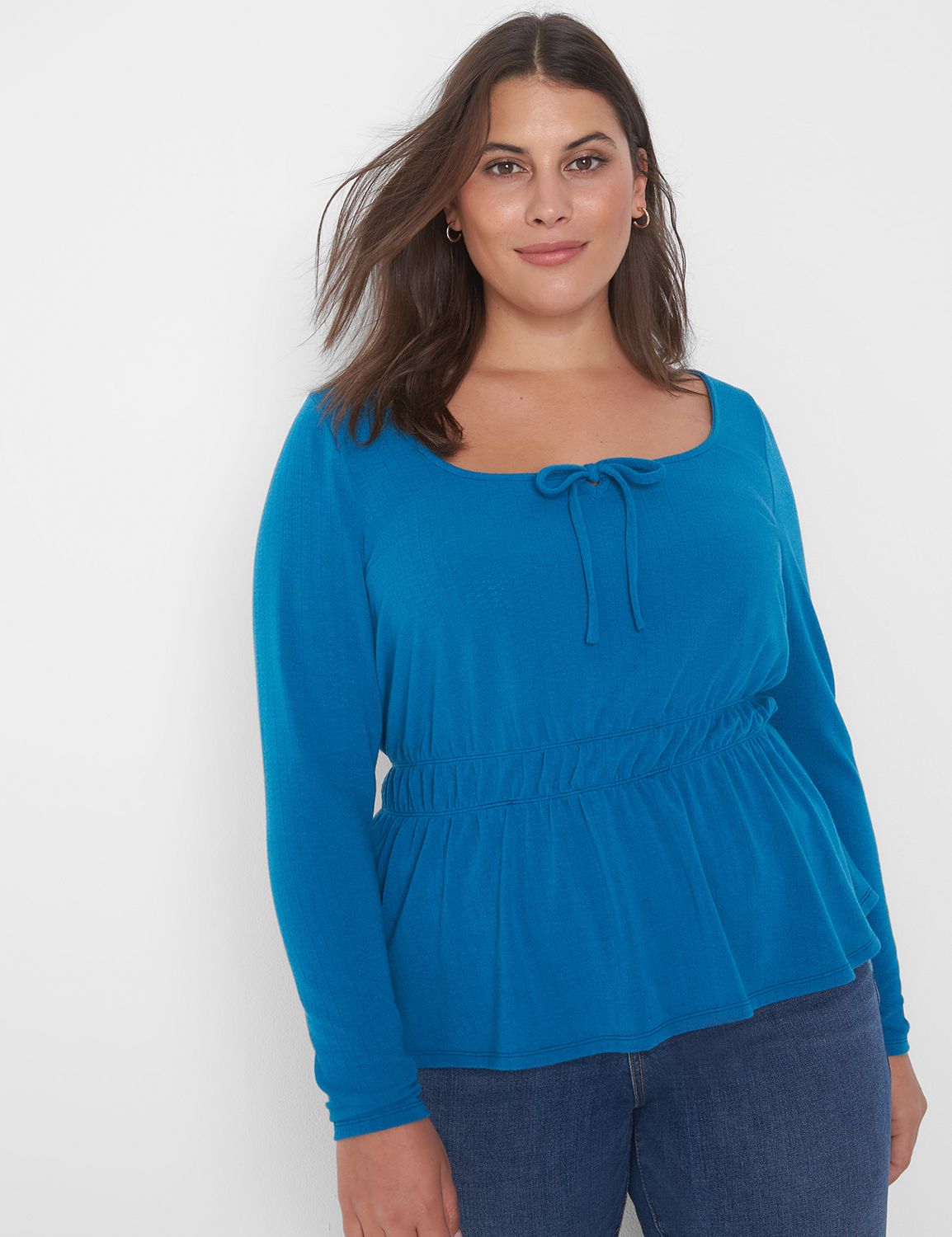 Classic Long Sleeve Square Neck Kni Product Image 1