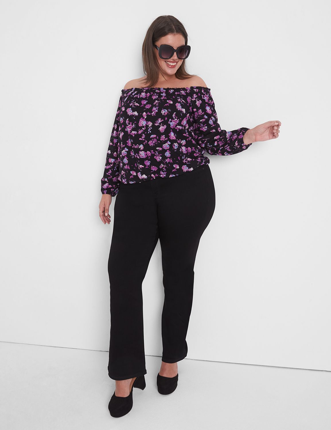 Relaxed Long Sleeve Off The Shoulde Product Image 1