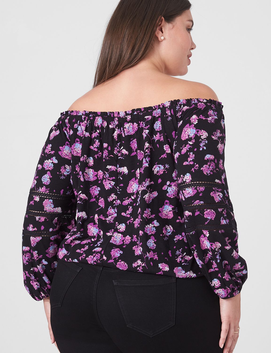 Relaxed Long Sleeve Off The Shoulde Product Image 2
