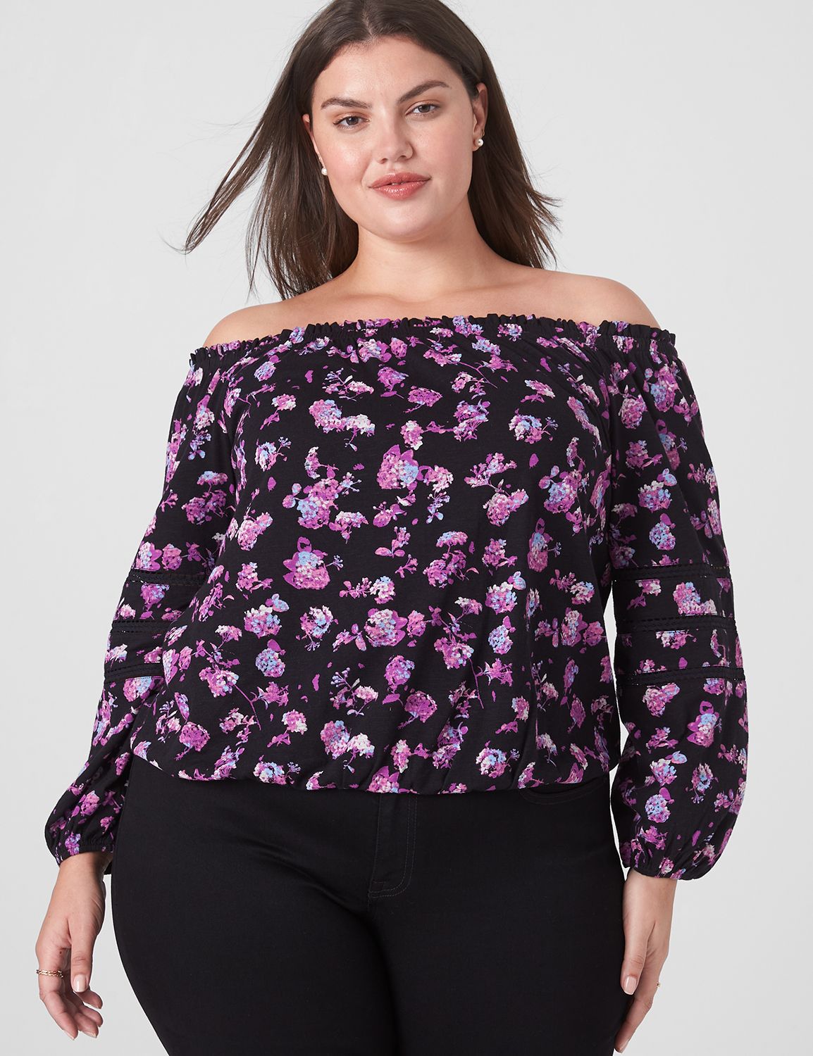 Relaxed Long Sleeve Off The Shoulde Product Image 3
