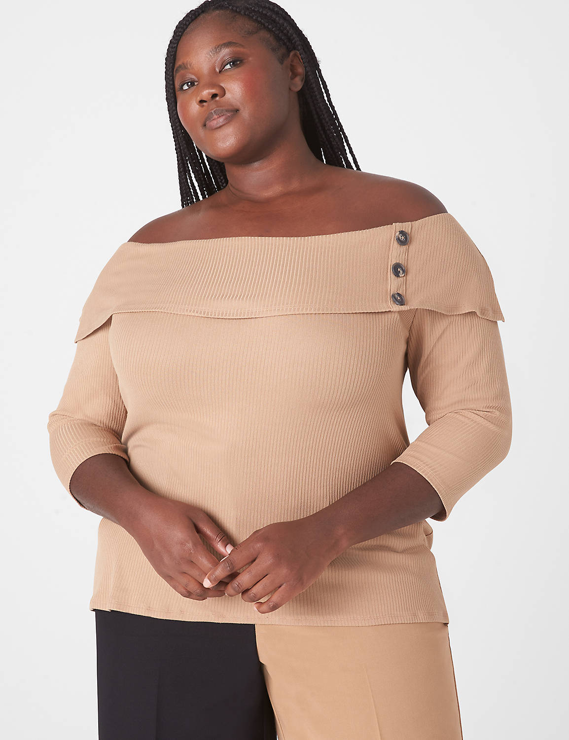 Classic 3/4 Sleeve Off the Shoulder Product Image 1