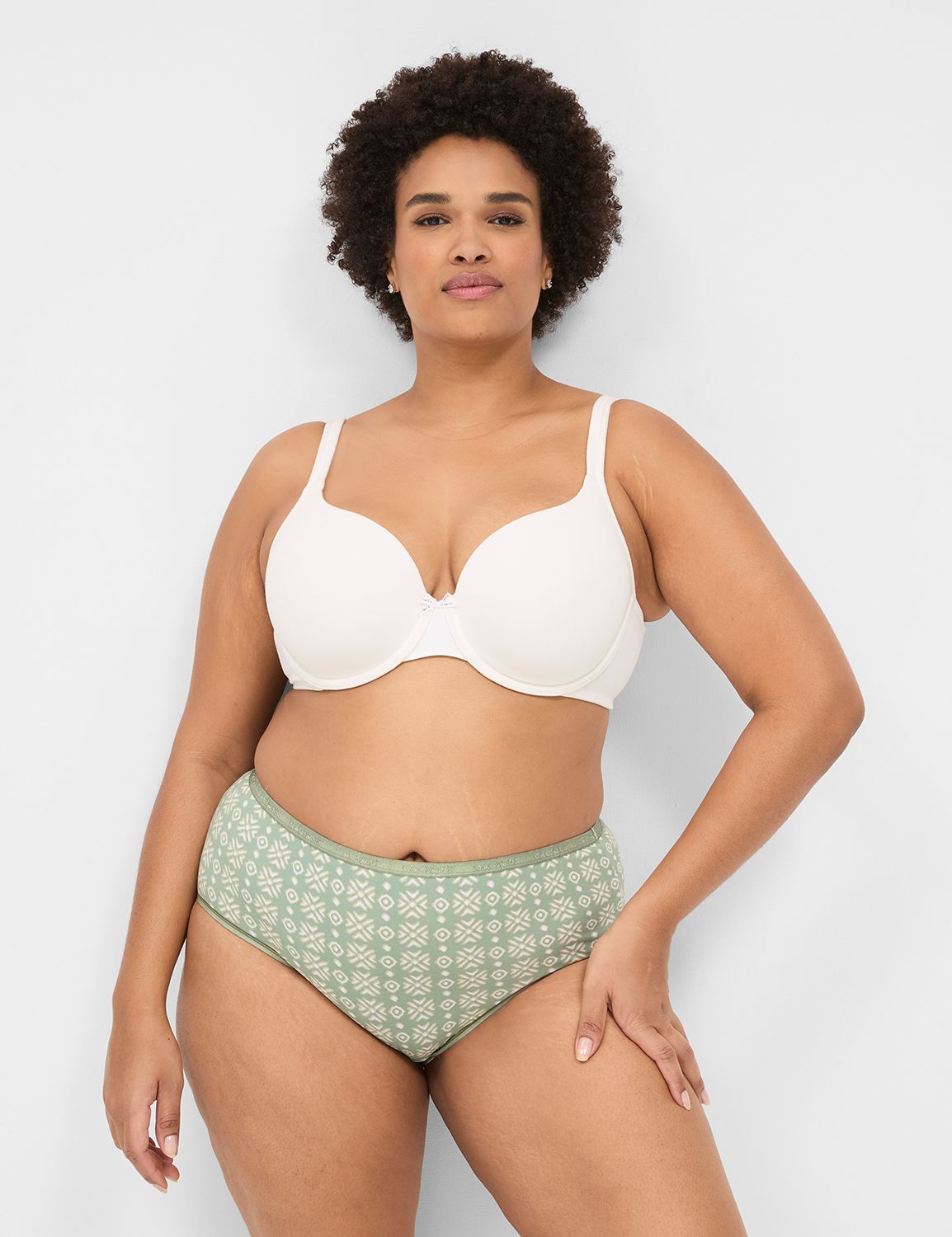 Pinstripe High Leg Brief