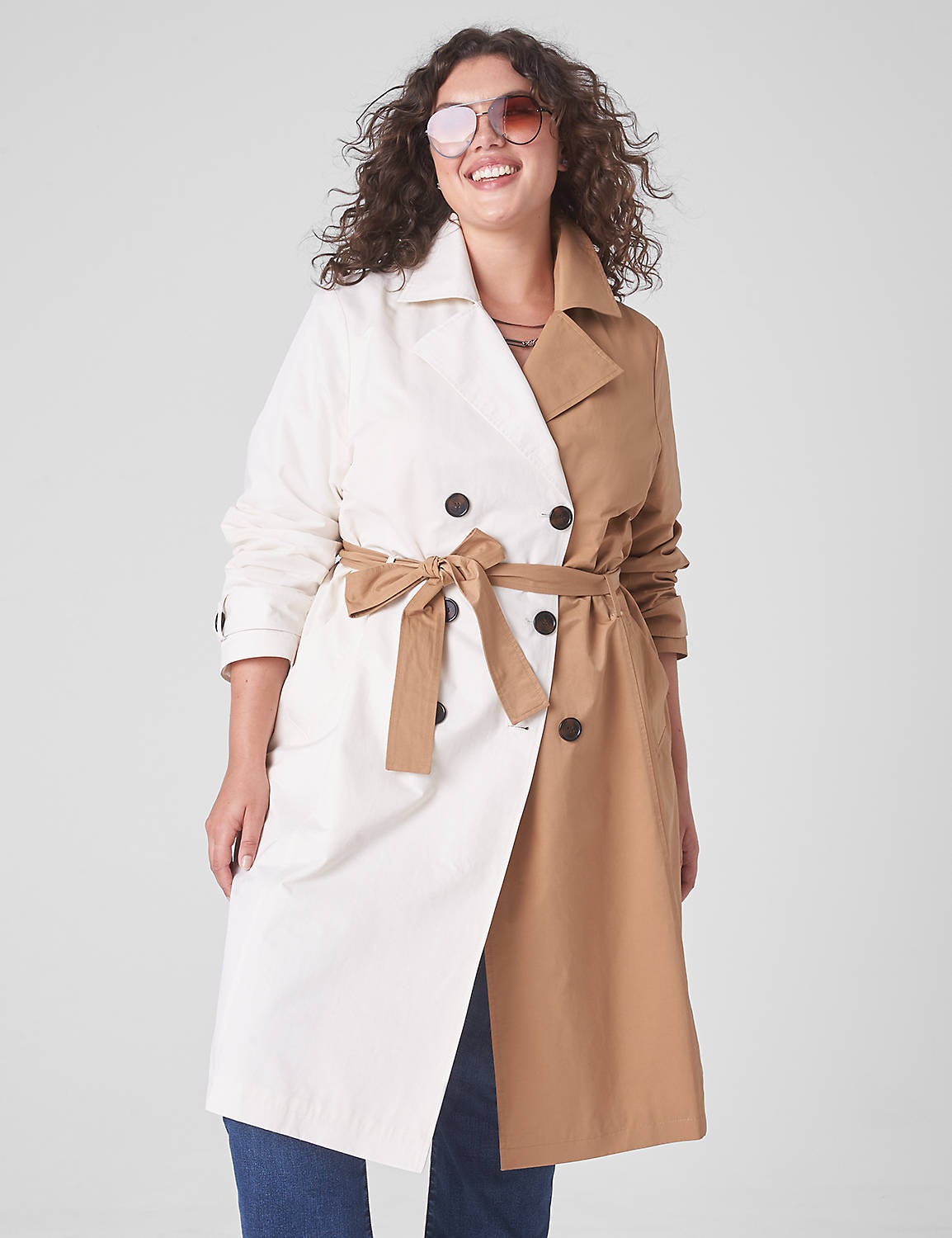Colorblock Trench Coat 1129302 Product Image 3