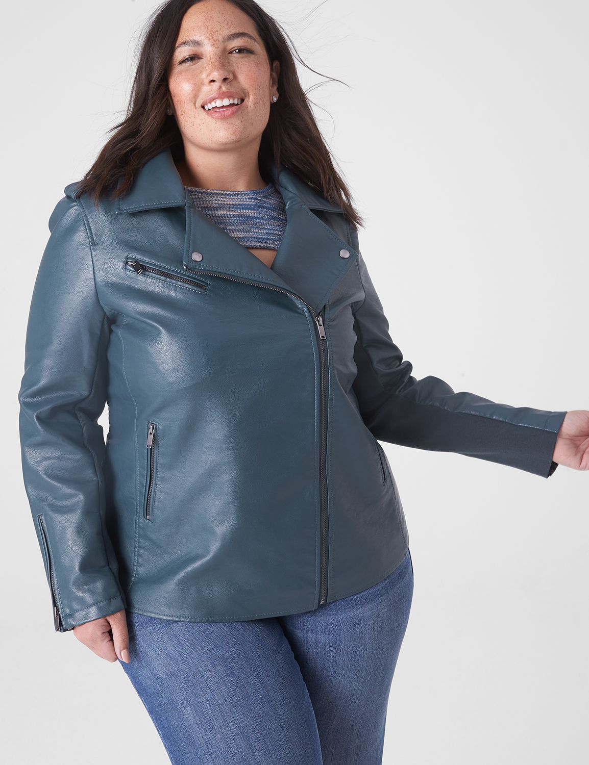 Lane bryant leather clearance jacket