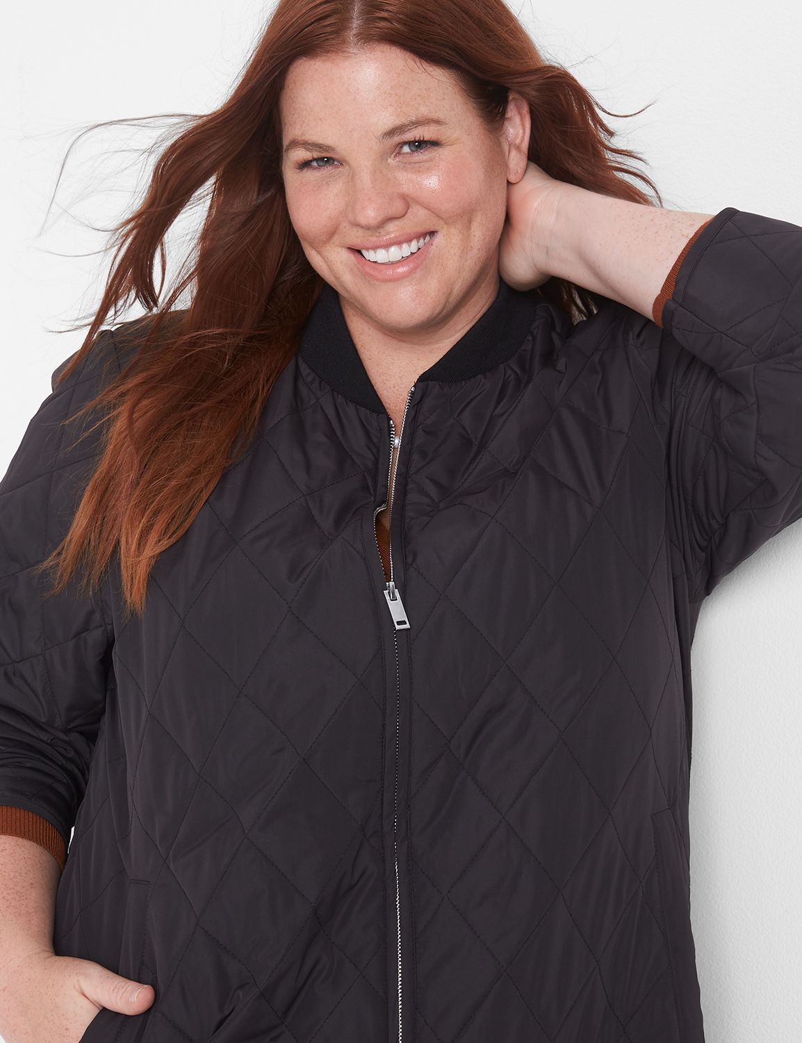 Lane bryant bomber on sale jacket