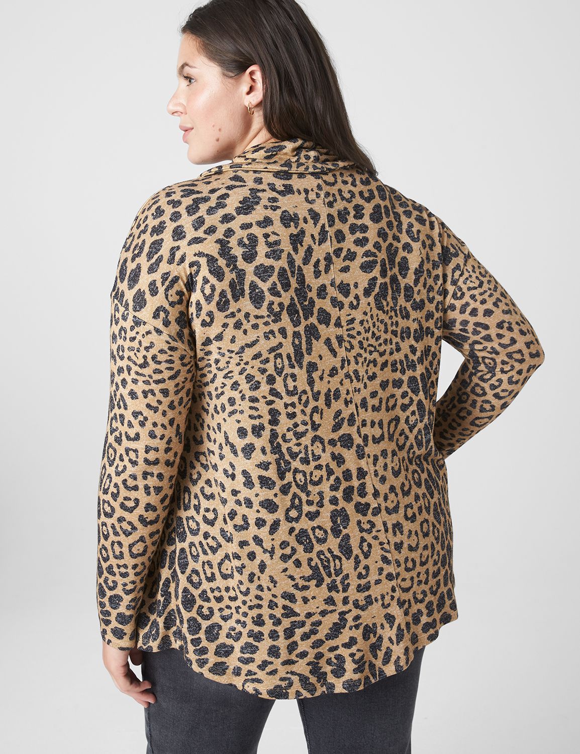 Classic Funnel-Neck Tunic Top