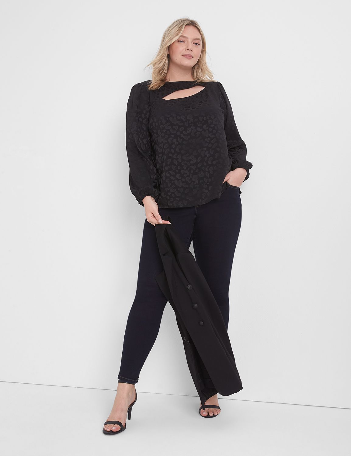 Cut Out Pullover Long Sleeve