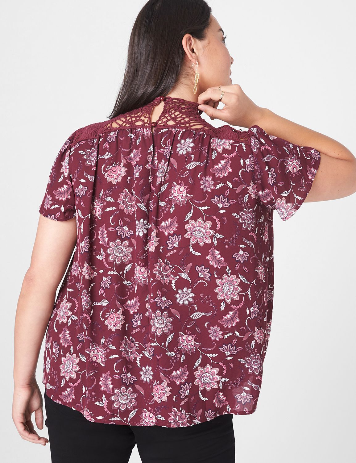 arket relaxed short sleeve blouse