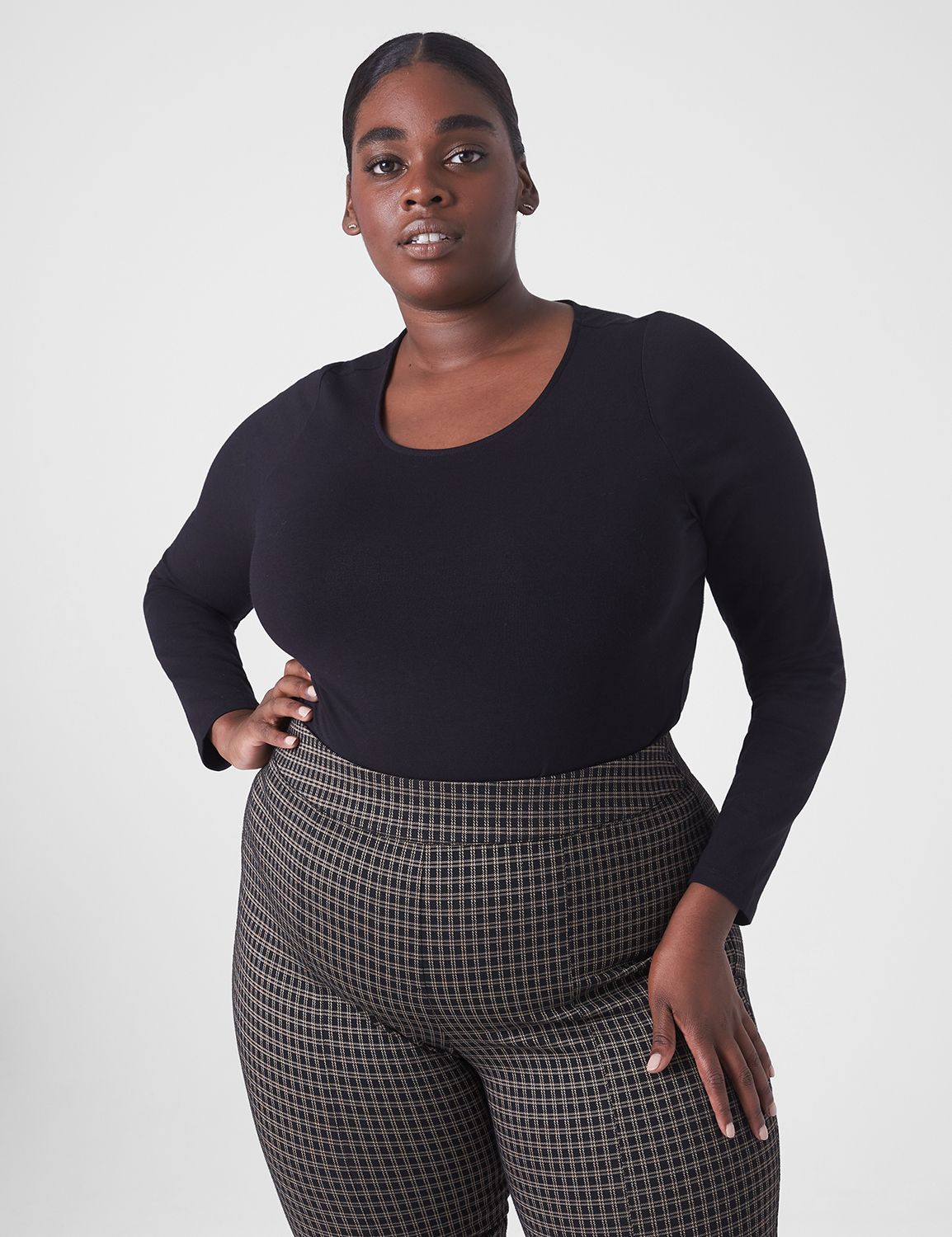 Fitted Long Sleeve Crew Neck Body S Product Image 3