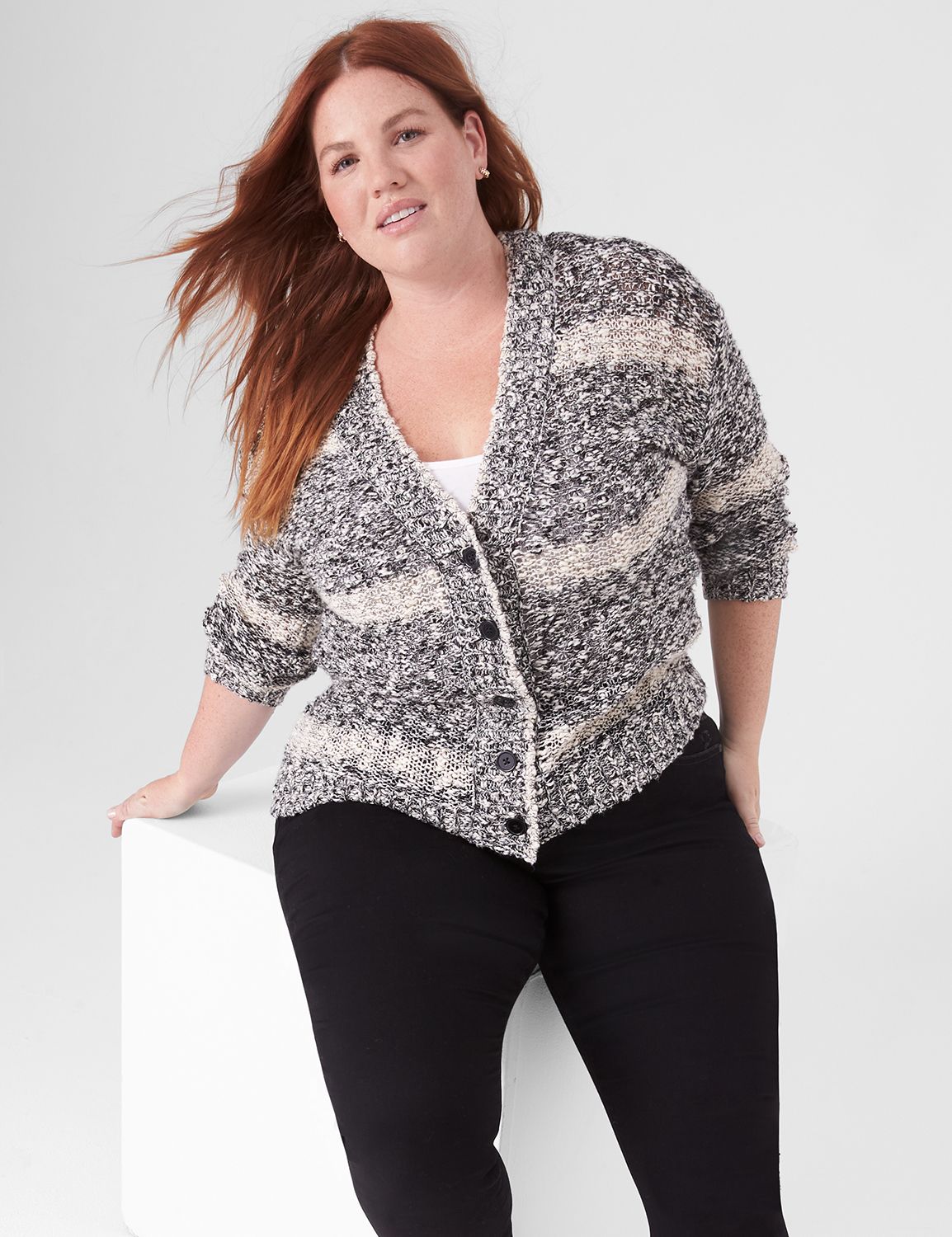 MARISA™ - Vintage Button Front Long Sleeve Collared Top