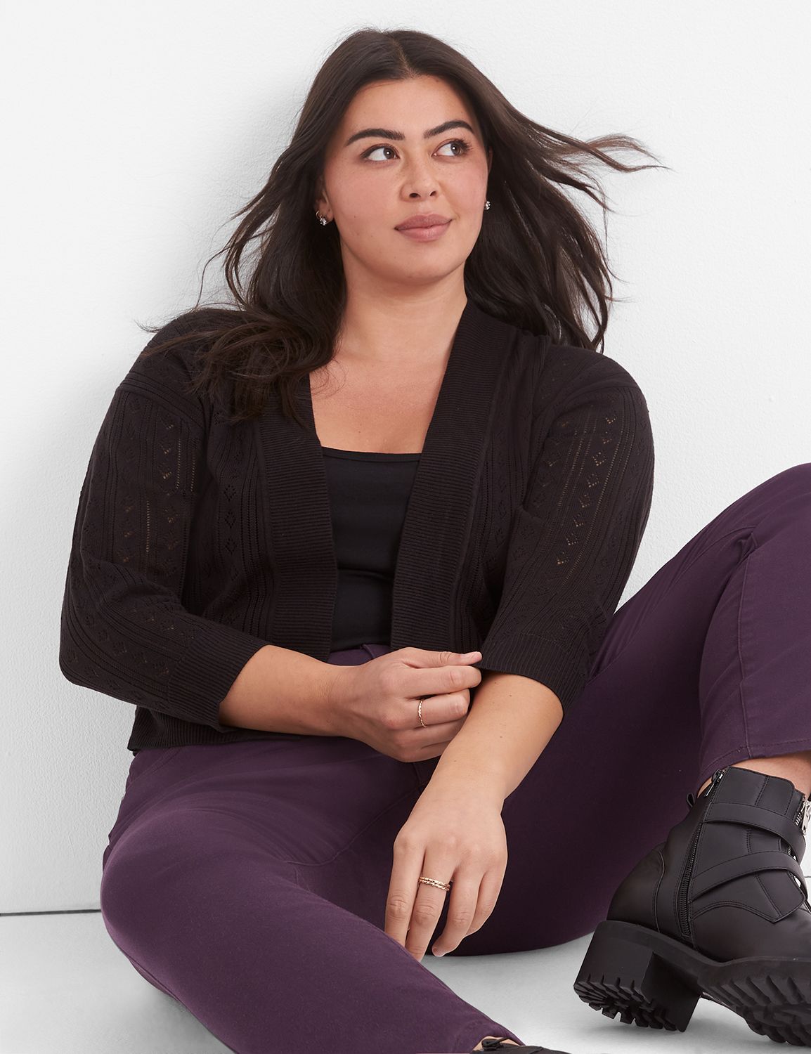 Classic Three Quarter Sleeve Open F Product Image 3