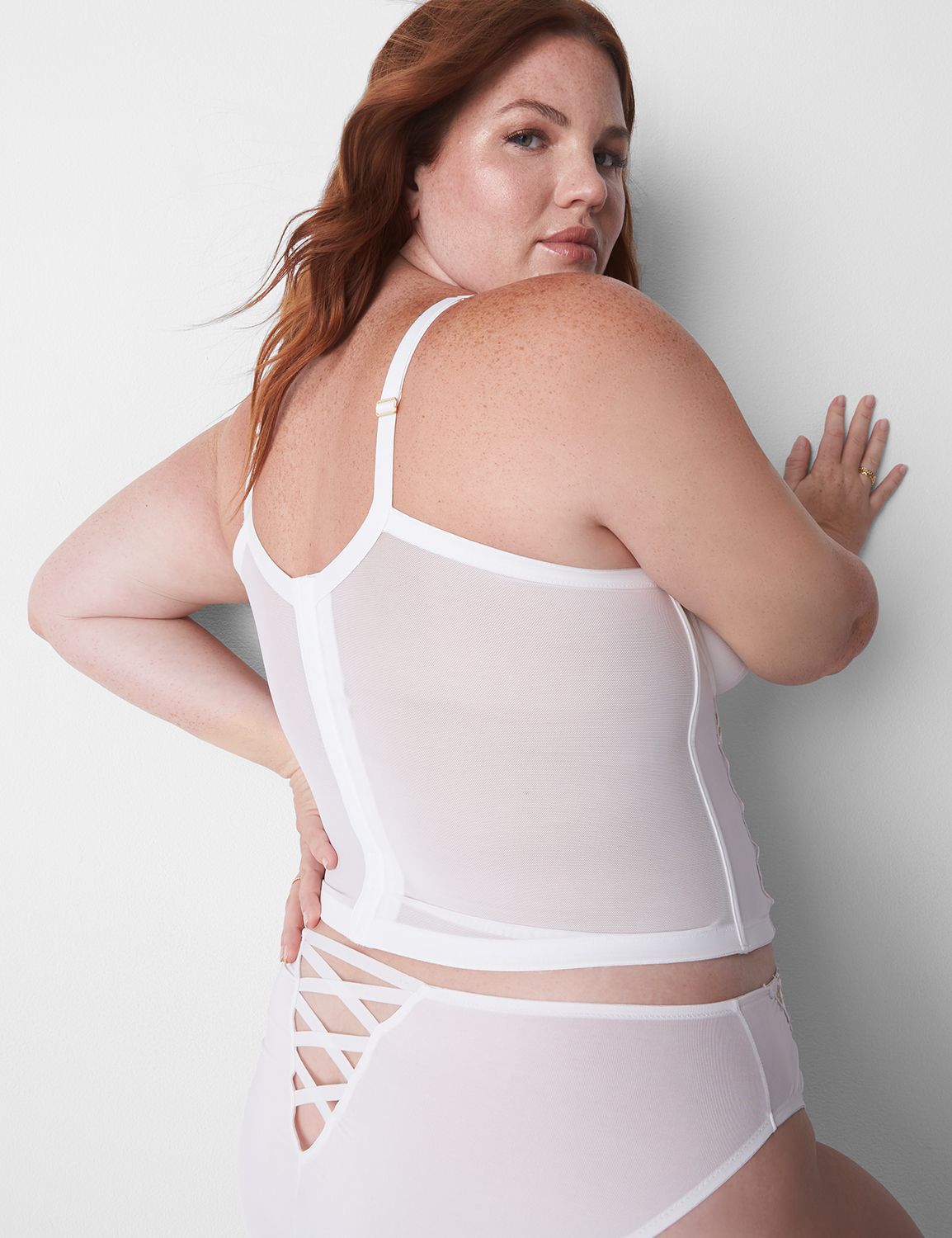 White Embroidery Corset 1131268 Product Image 2
