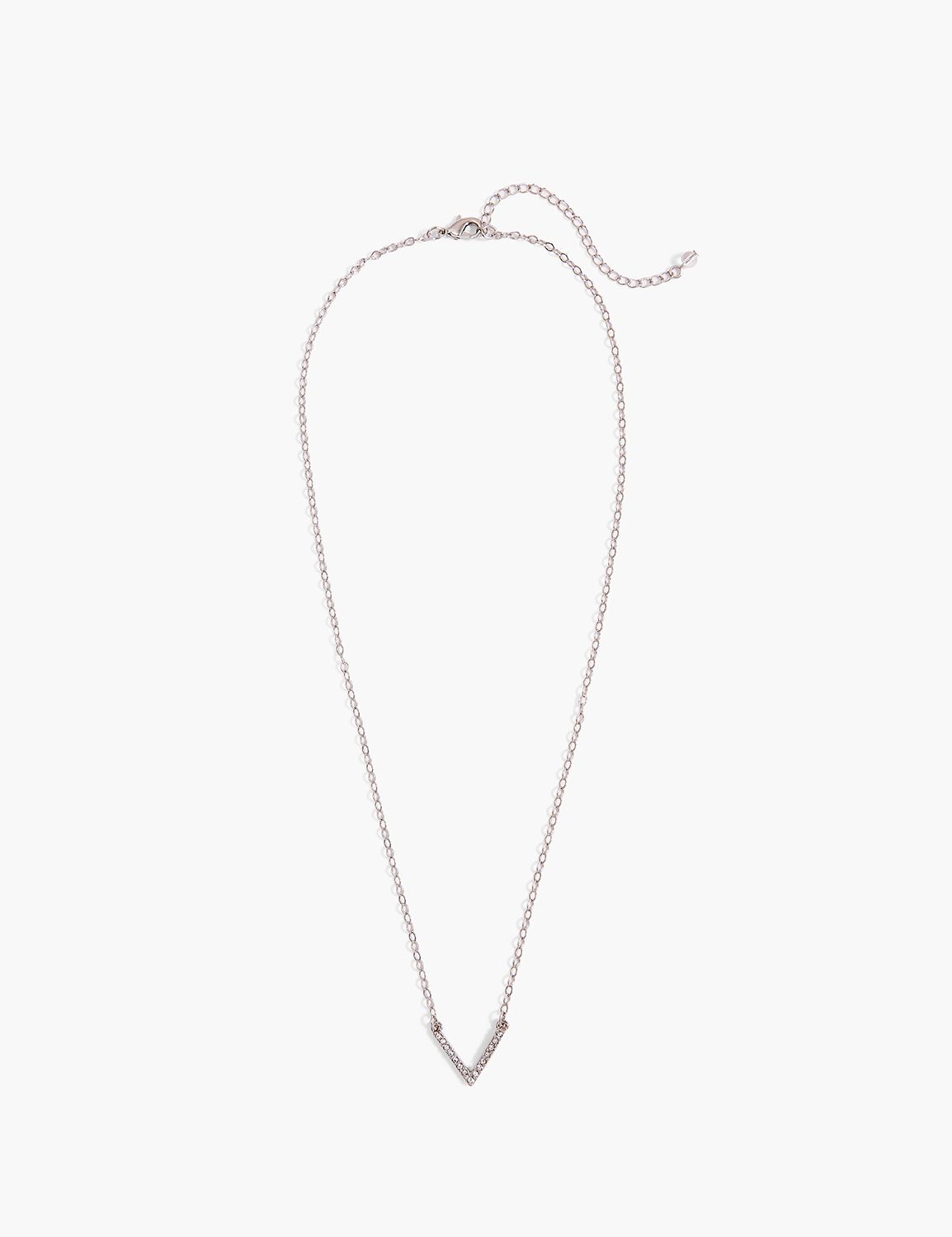 Pave V Pendant Necklace Product Image 1