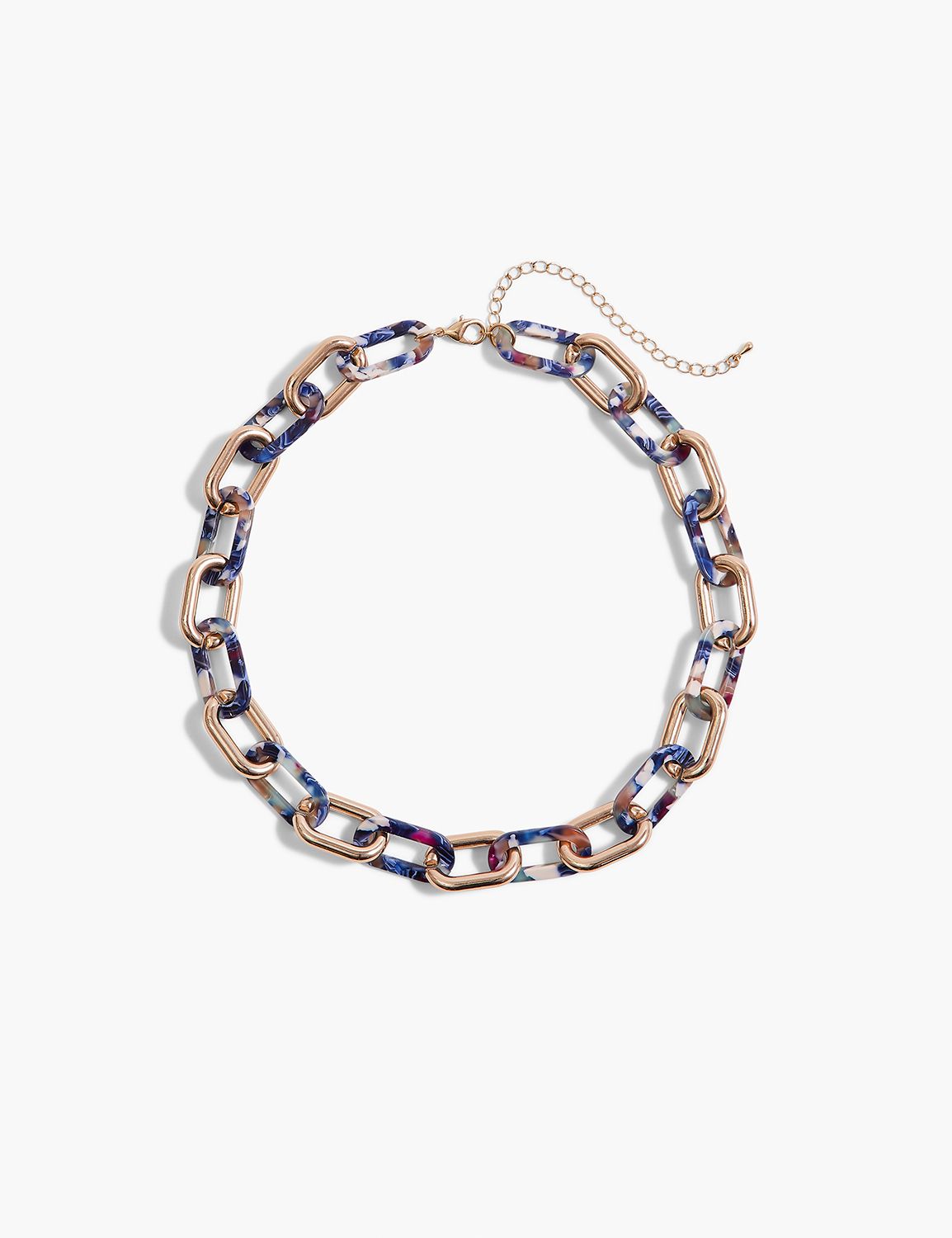 CHAIN LINK RESIN NECKLACE