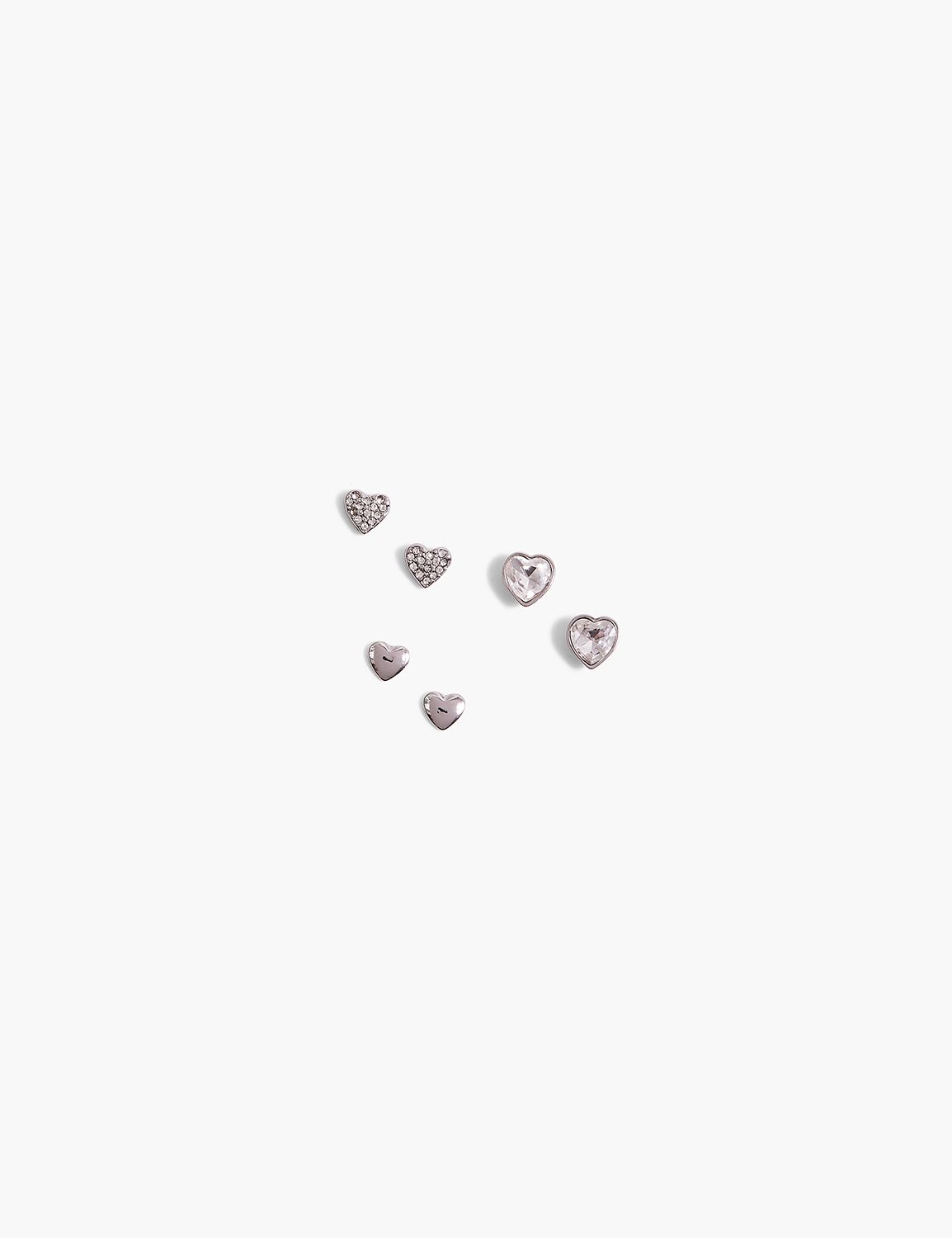 Stud Earrings 3-Pack - Multi-Heart