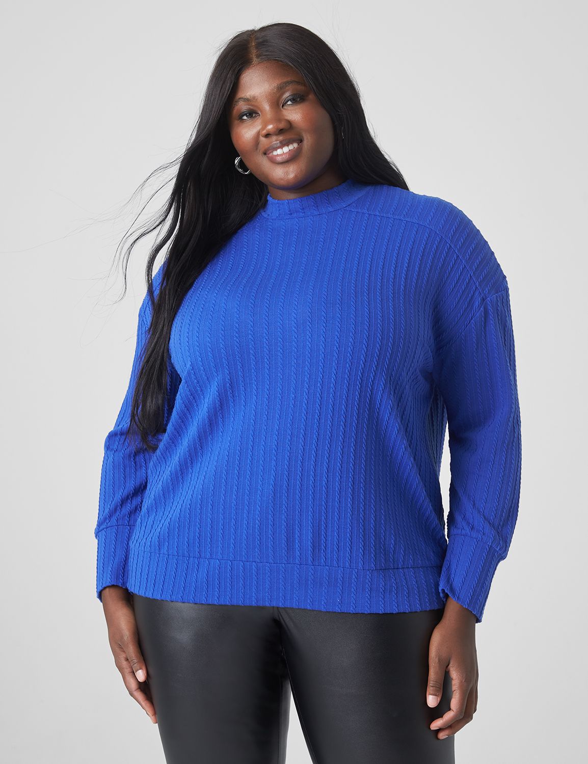 LENY™ - Relaxed Fit Short Sleeve Round Neck Knit Top
